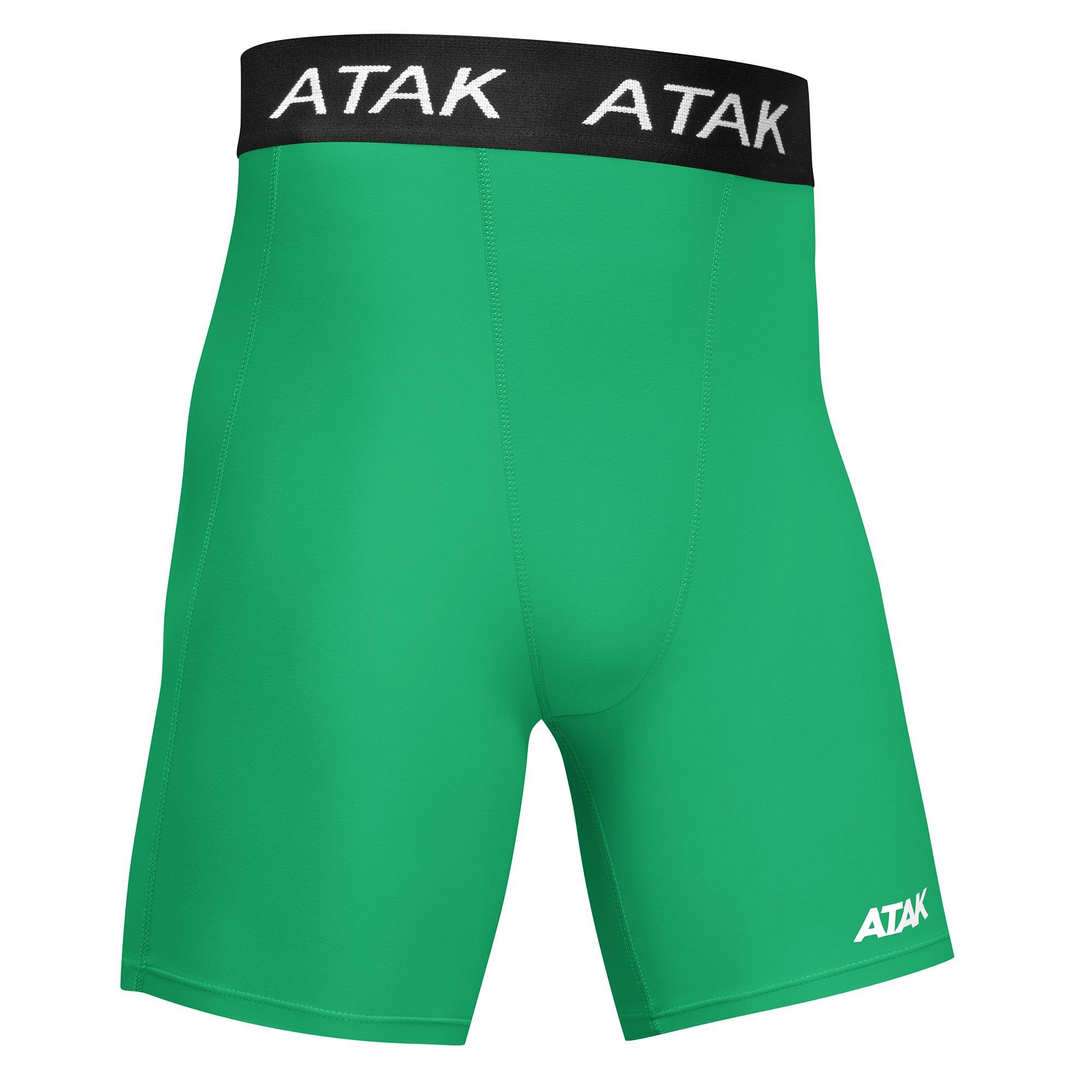 Green - ATAK Sports - Compression Shorts Senior - 3