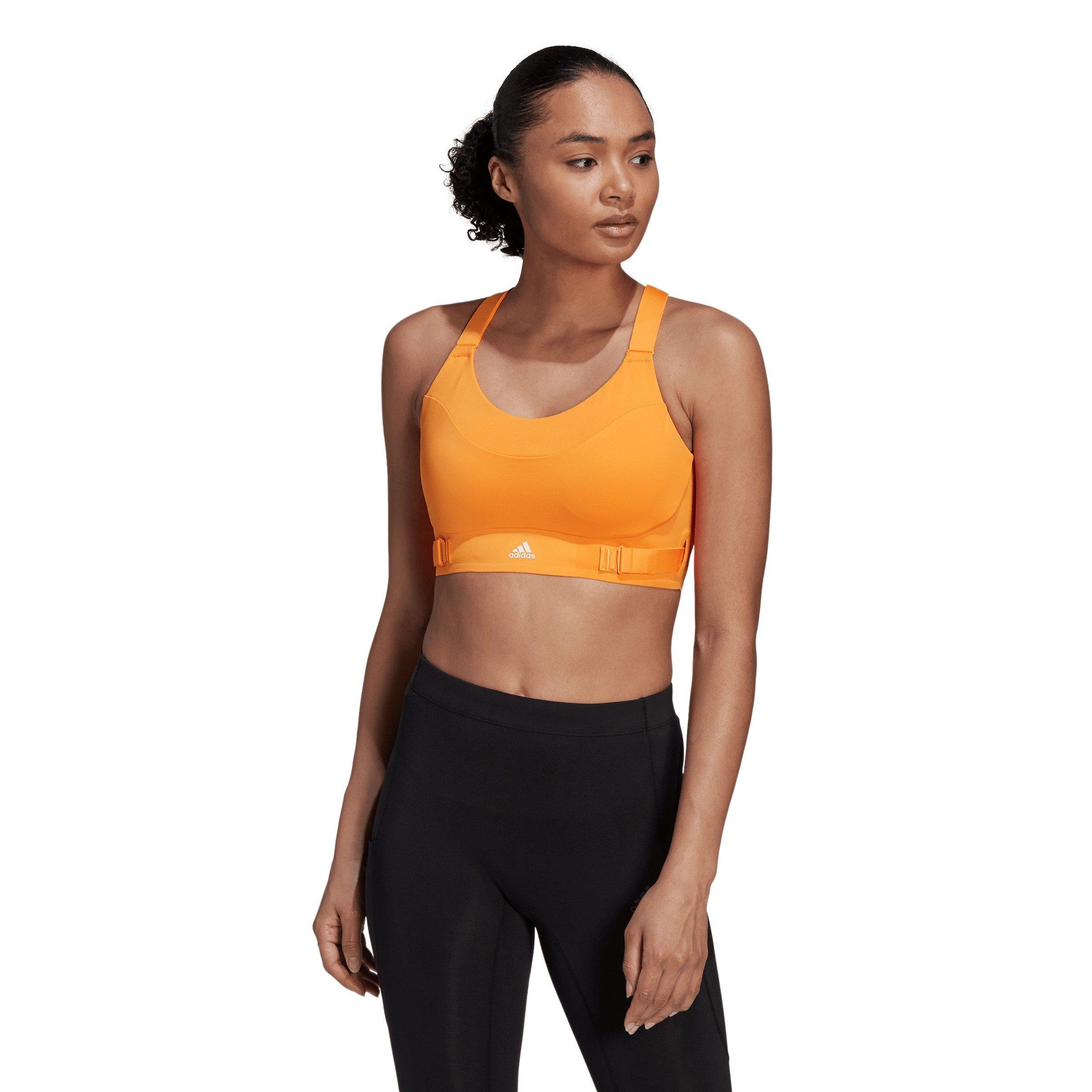 Orarus/Wit - adidas - Fastimpact Luxe Run Support High Impact Sports Bra - 3