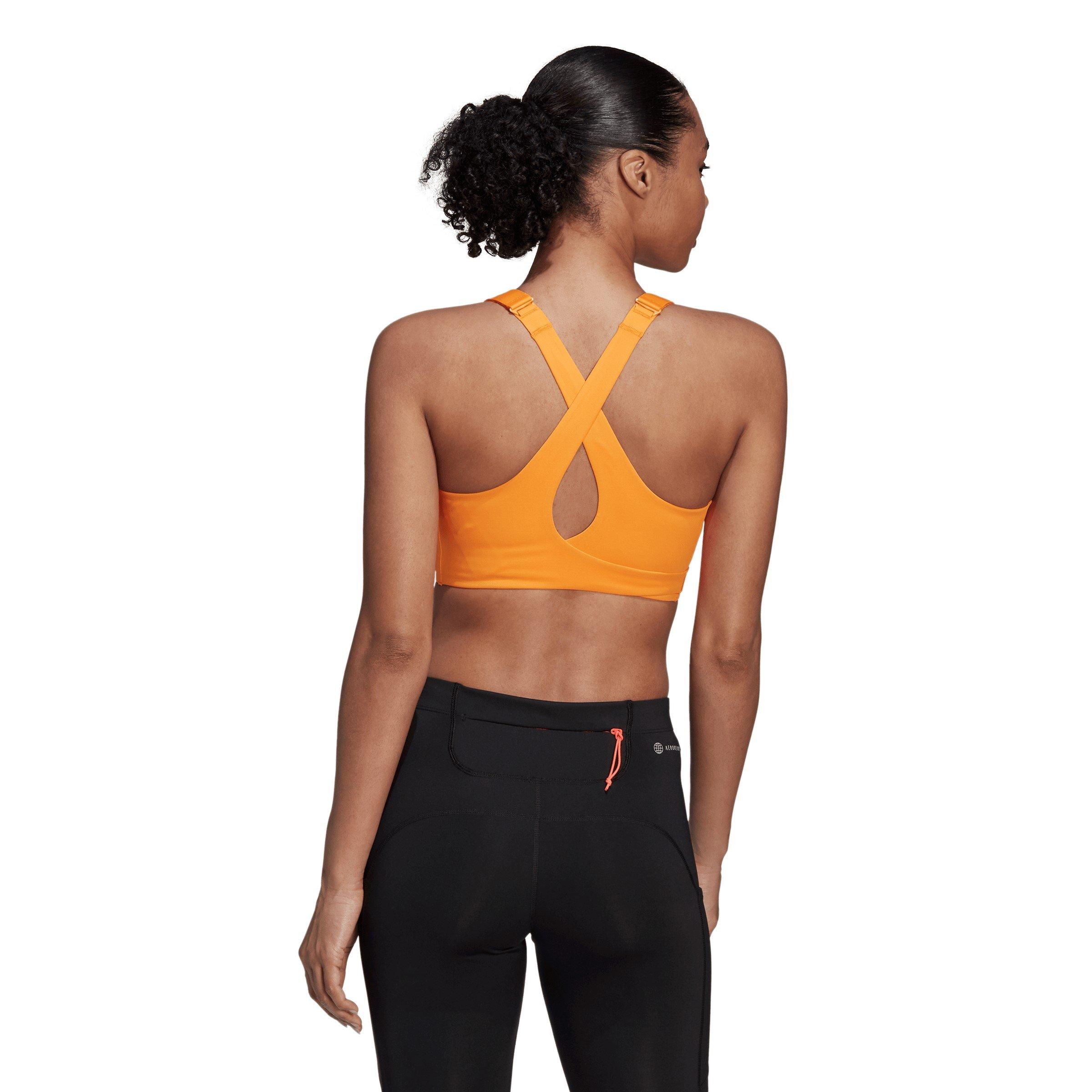 Orarus/Wit - adidas - Fastimpact Luxe Run Support High Impact Sports Bra - 4