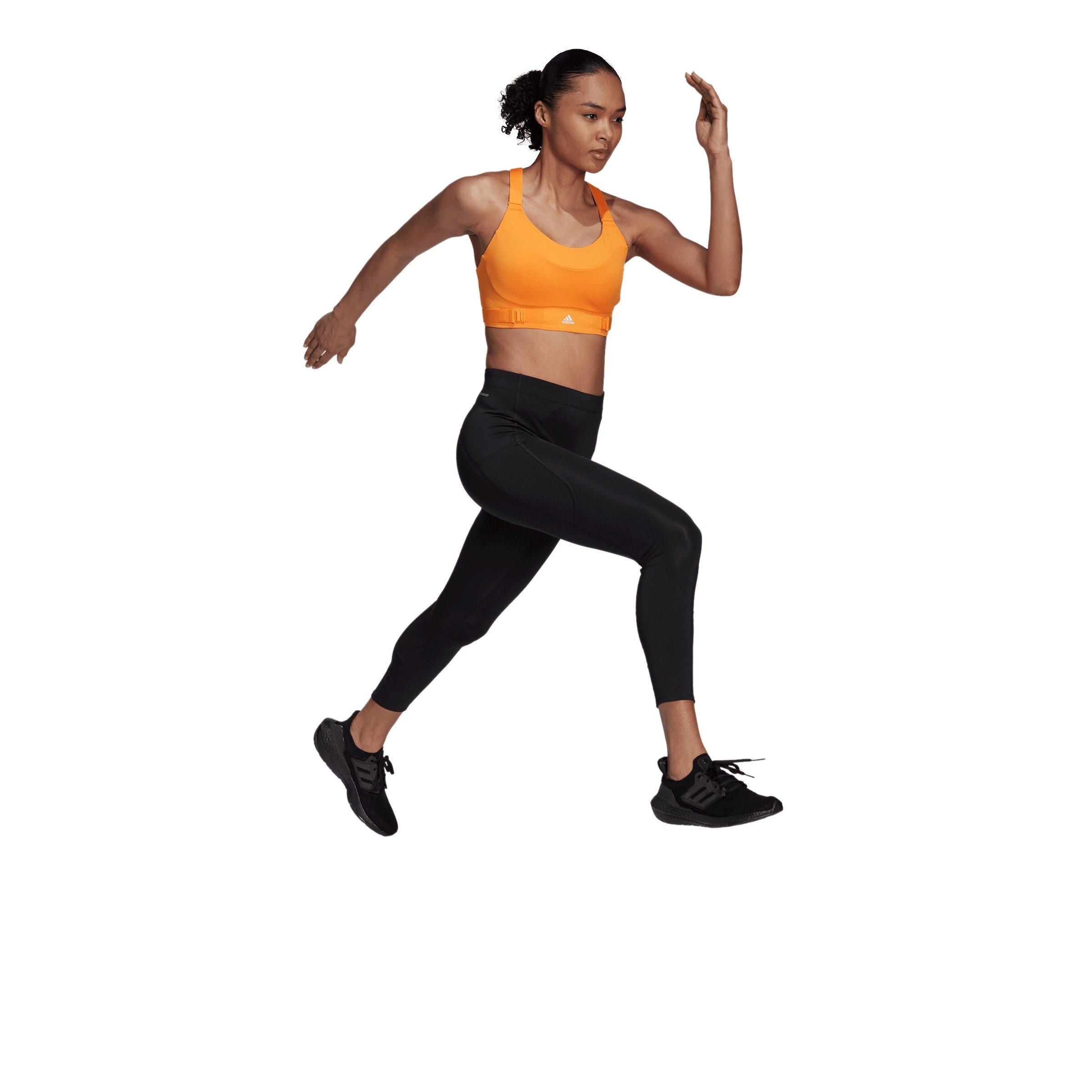 Orarus/Wit - adidas - Fastimpact Luxe Run Support High Impact Sports Bra - 5