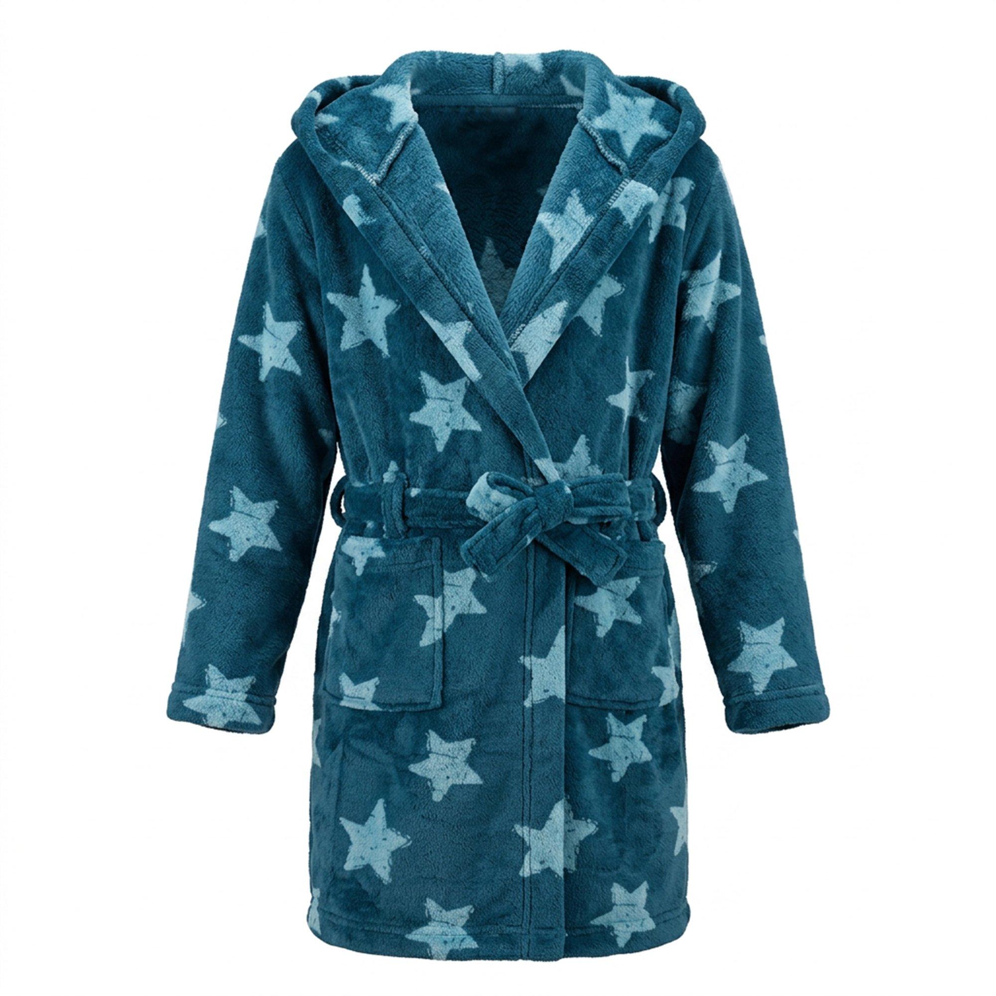 Navy Star - Star - Star Fluffy Gown Jn64 - 1