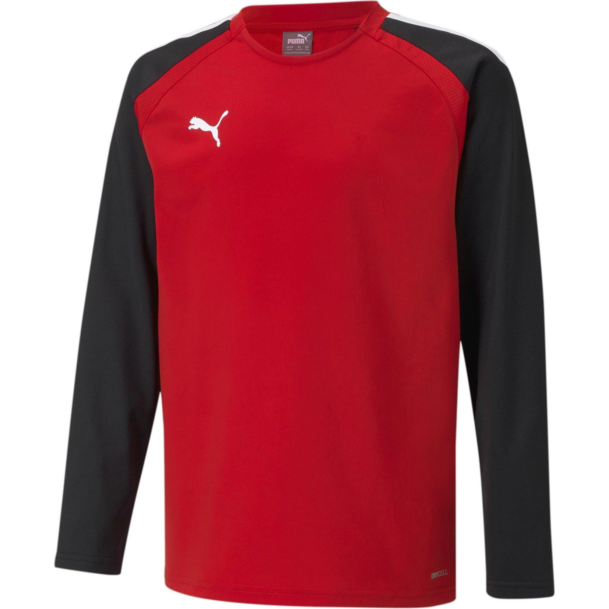 Red-Black - Puma - Puma Teamliga Training Sweat Jr Baselayer Top Unisex Kids - 1