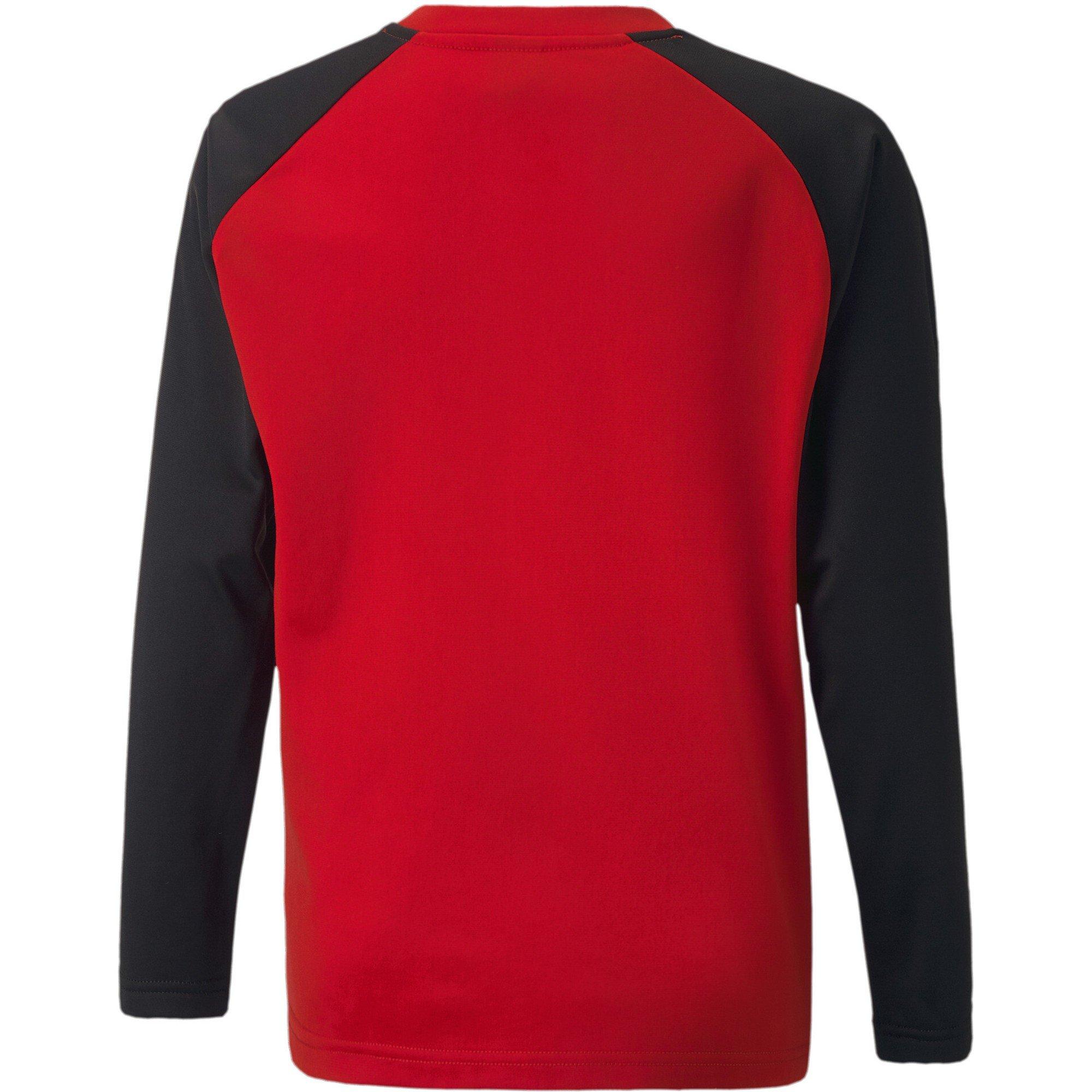Red-Black - Puma - Puma Teamliga Training Sweat Jr Baselayer Top Unisex Kids - 2