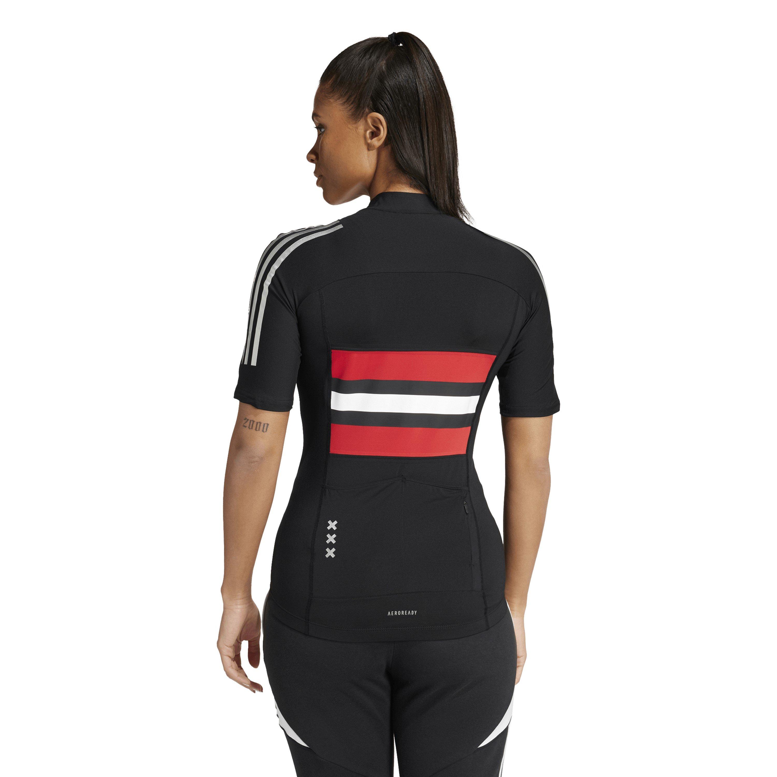 Black - adidas - Ajax Cycling Shirt Womens - 4