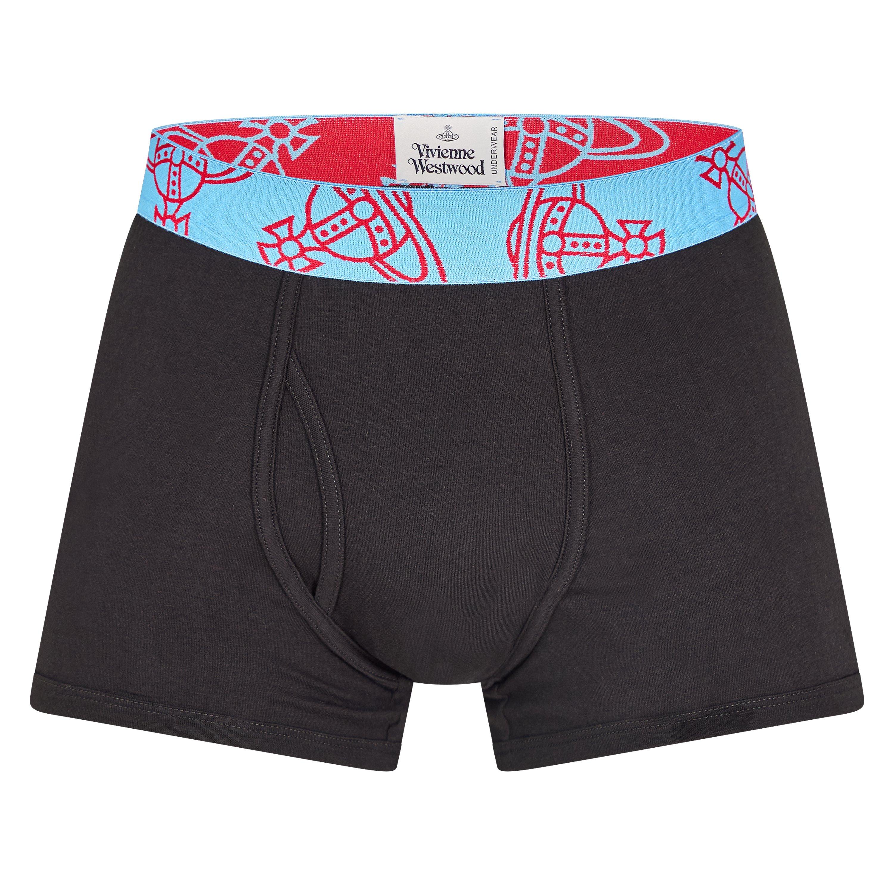 Blue/Black - Vivienne Westwood - Men's Two Pack Boxer Briefs - 1