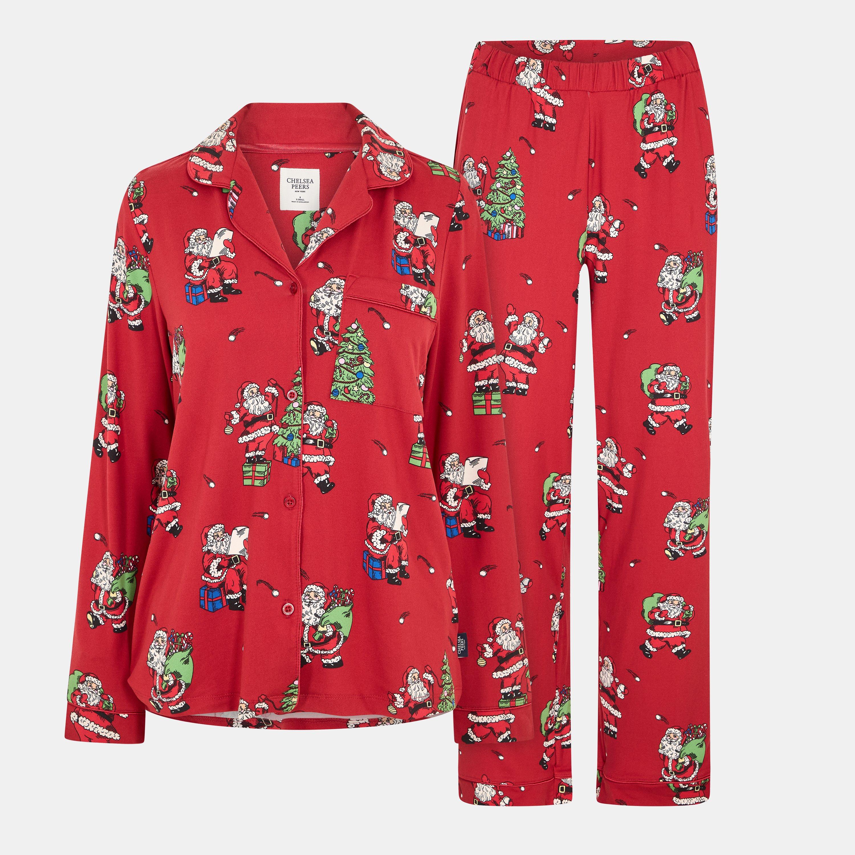 Red Santa - Chelsea Peers - Women's Chelsea Christmas Long Sleeve Pyjama Set - 1