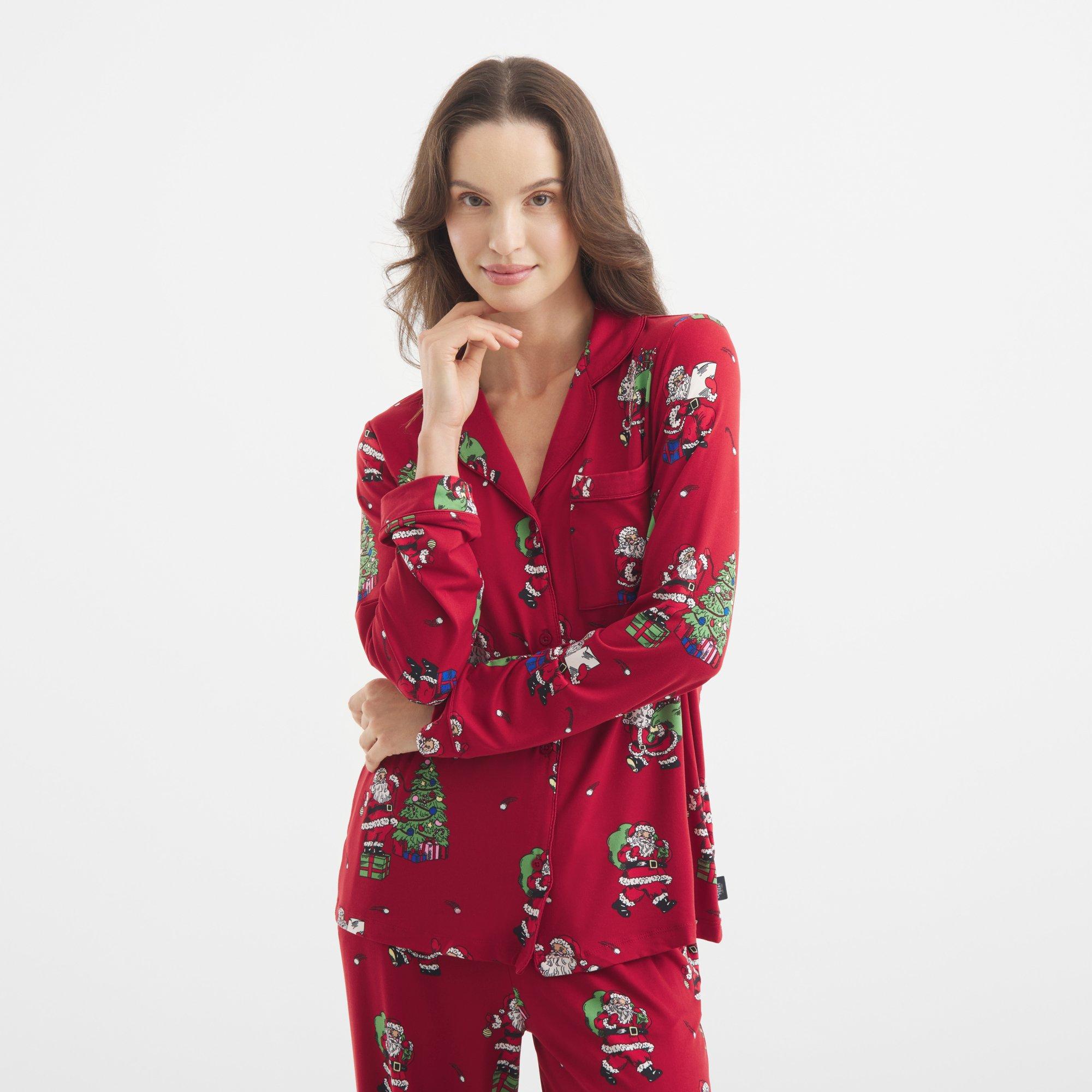 Red Santa - Chelsea Peers - Women's Chelsea Christmas Long Sleeve Pyjama Set - 3