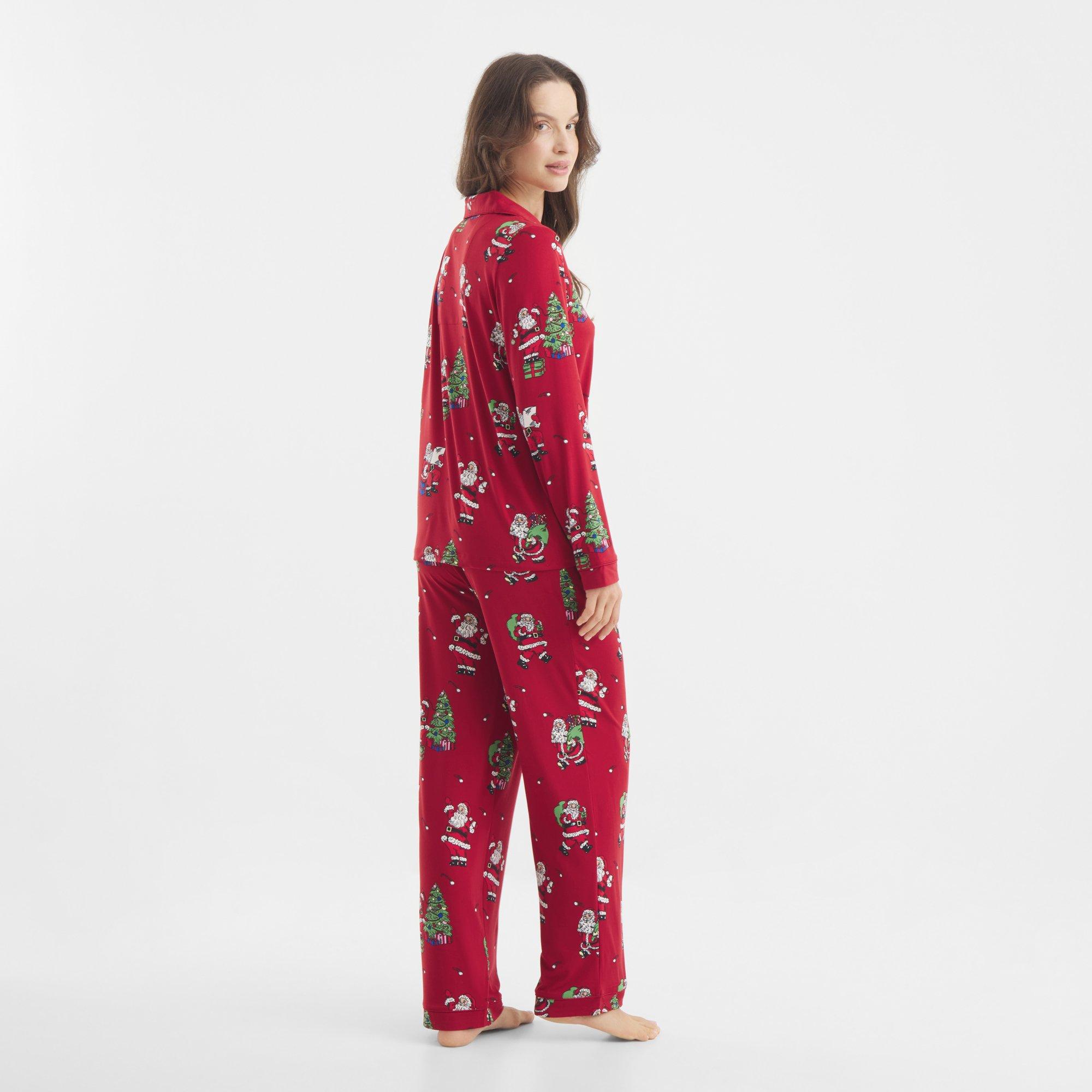 Red Santa - Chelsea Peers - Women's Chelsea Christmas Long Sleeve Pyjama Set - 4