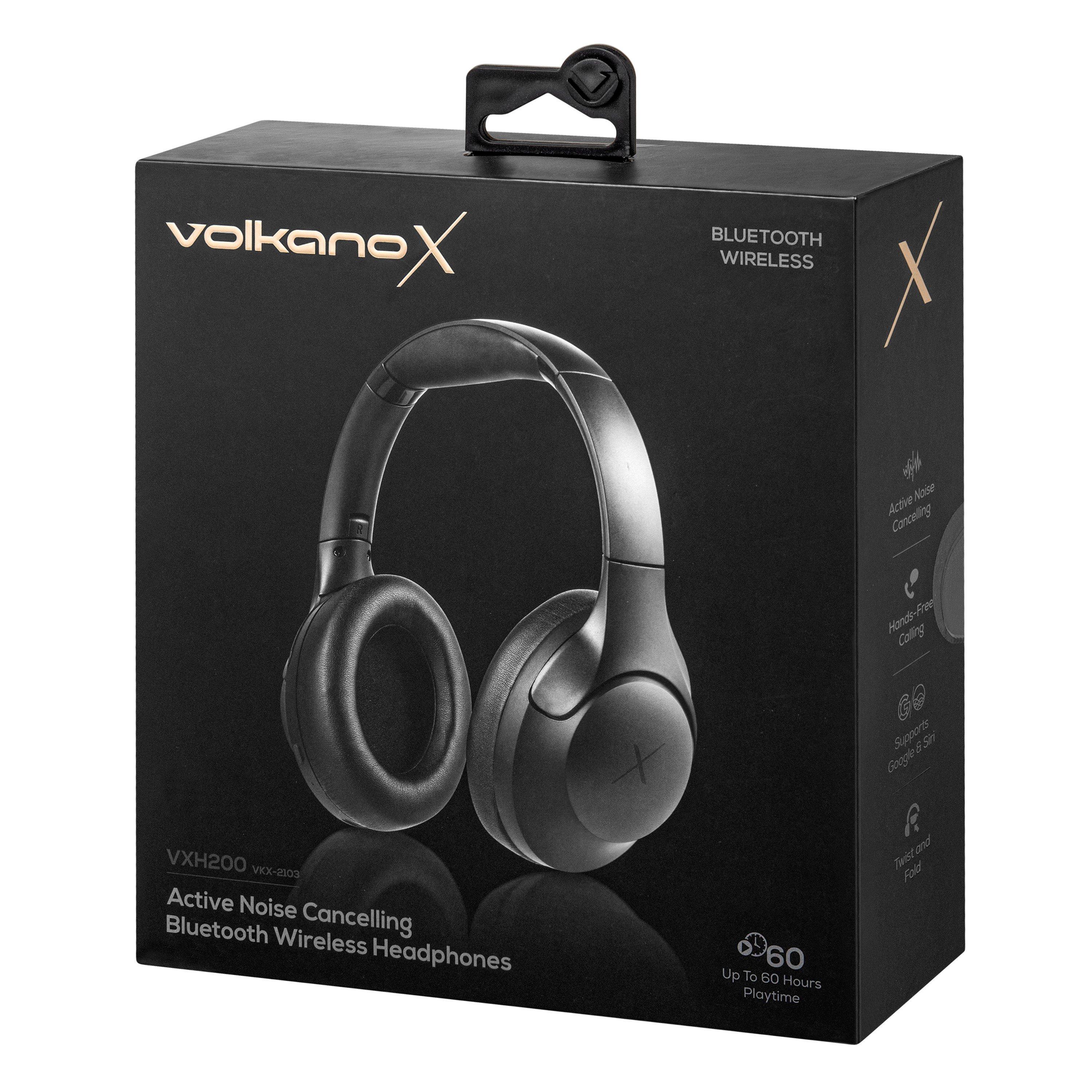 Black - Volkano - VolkanoX VXH200 ANC Bluetooth Headphones - 3