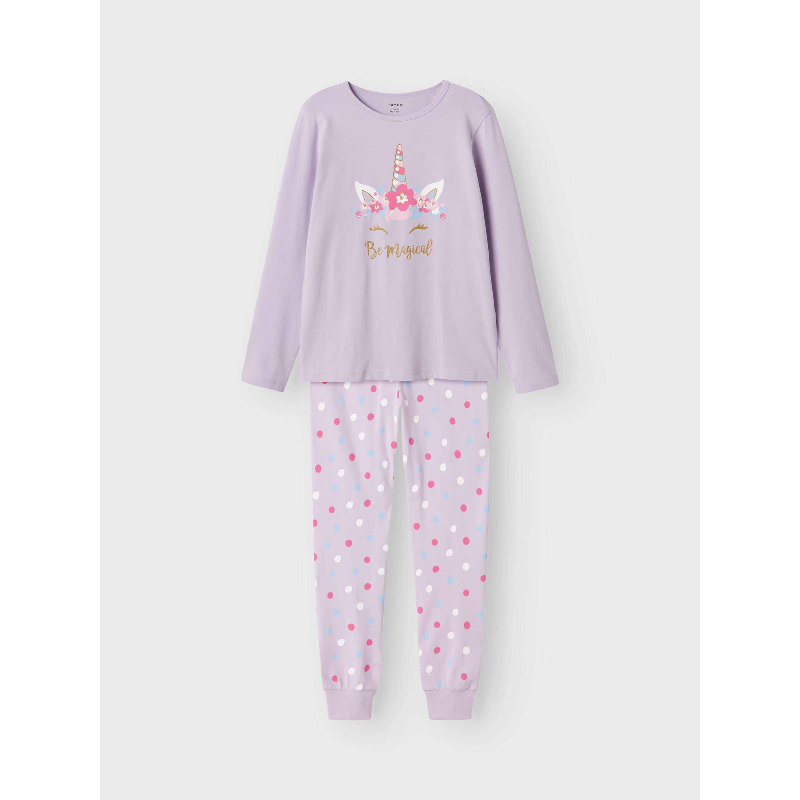 Pastel Lilac - Name It - Kids' Magical Long-Sleeve Pyjama Sets - 1
