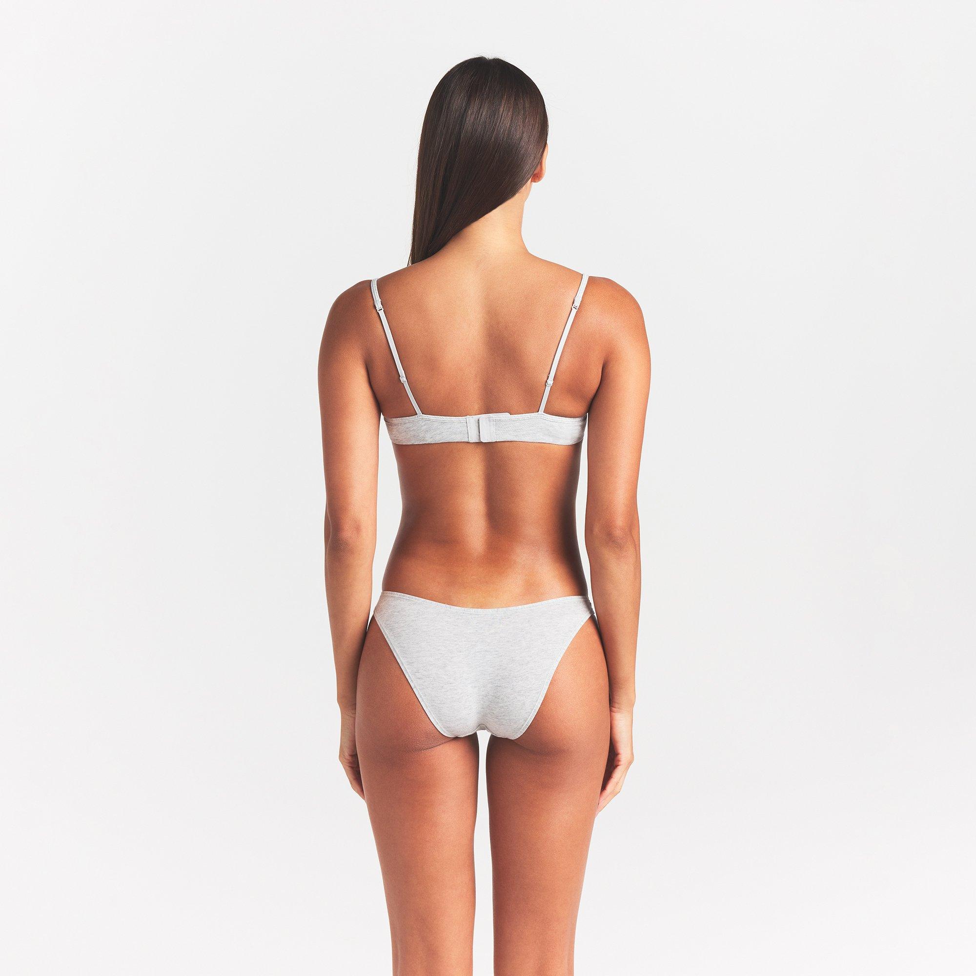 L HEATHER GREY - SKIMS - Women's Unlined Demi Bra - 3