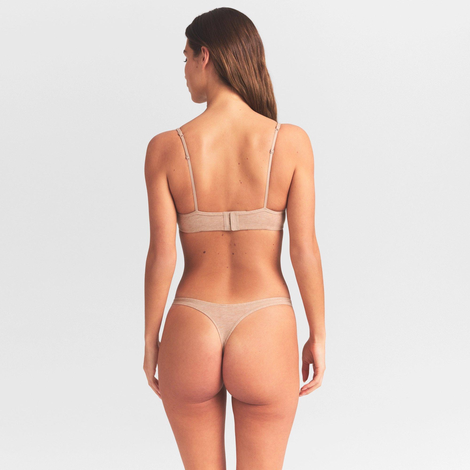 CLAY HEATHER - SKIMS - Women's Unlined Demi Bra - 3