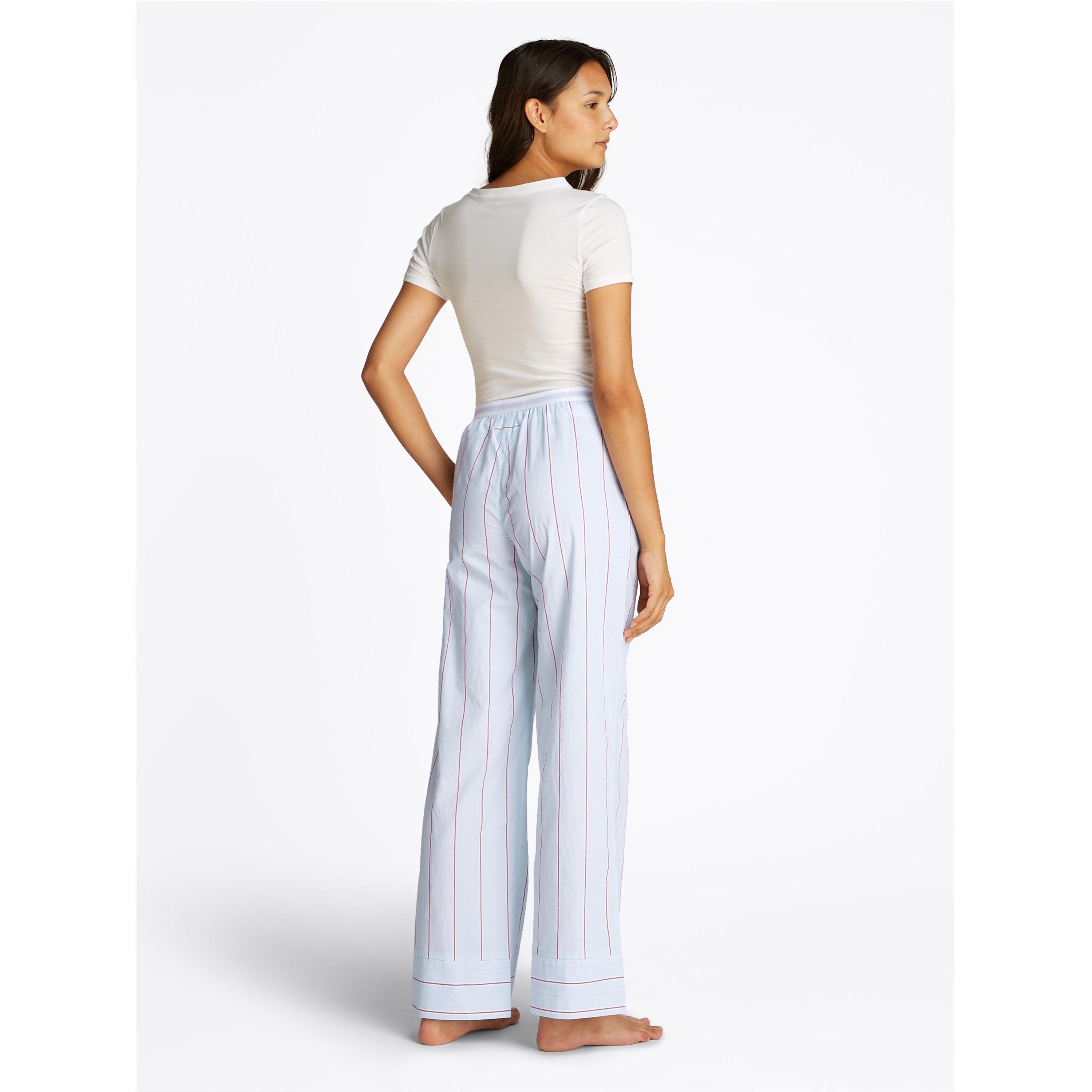 Strp Swt Blu - Tommy Hilfiger - Women's Poplin Pyjama Trousers - 4