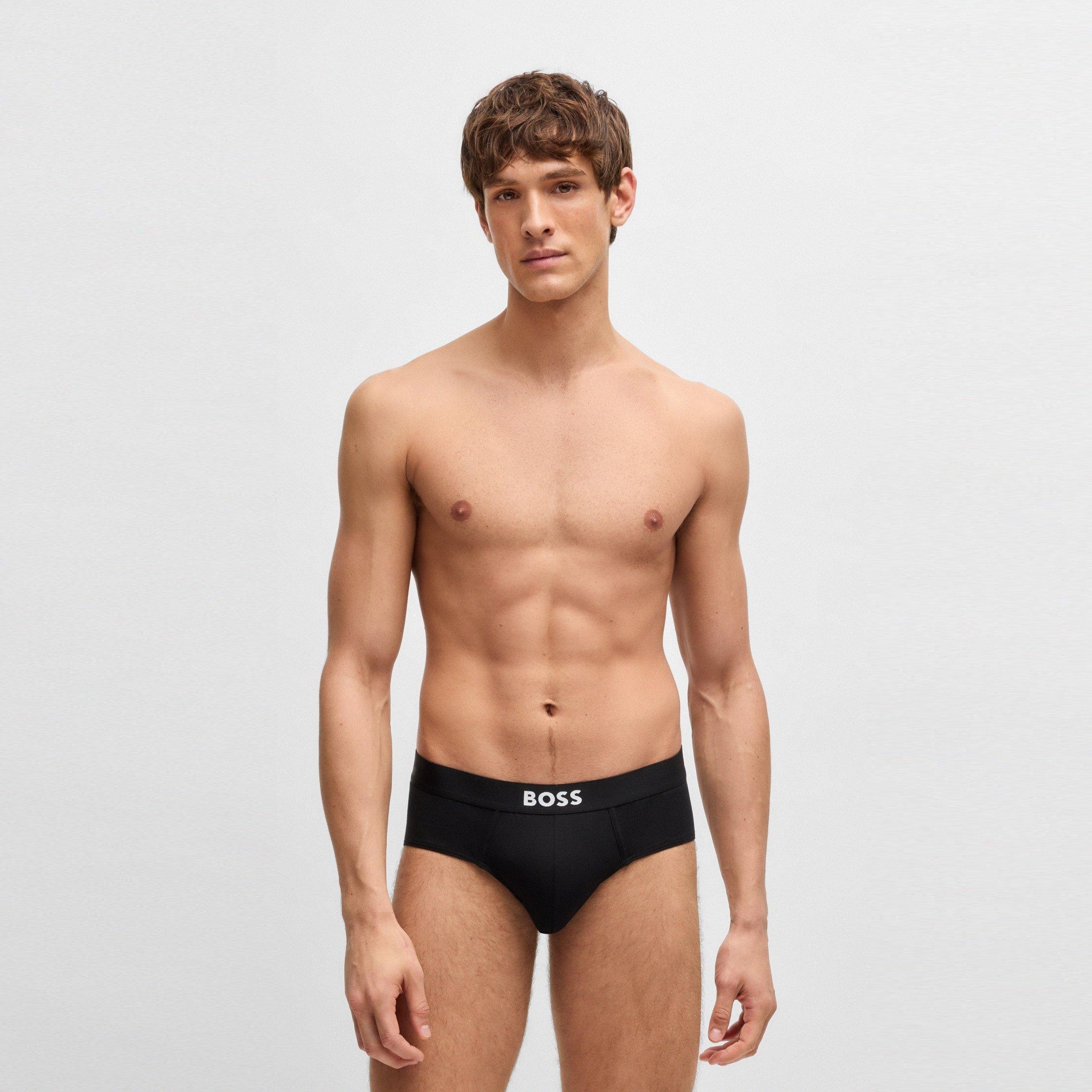 Black 001 - Boss - Mens BOSS Bodywear Logo Waistband Briefs - 2