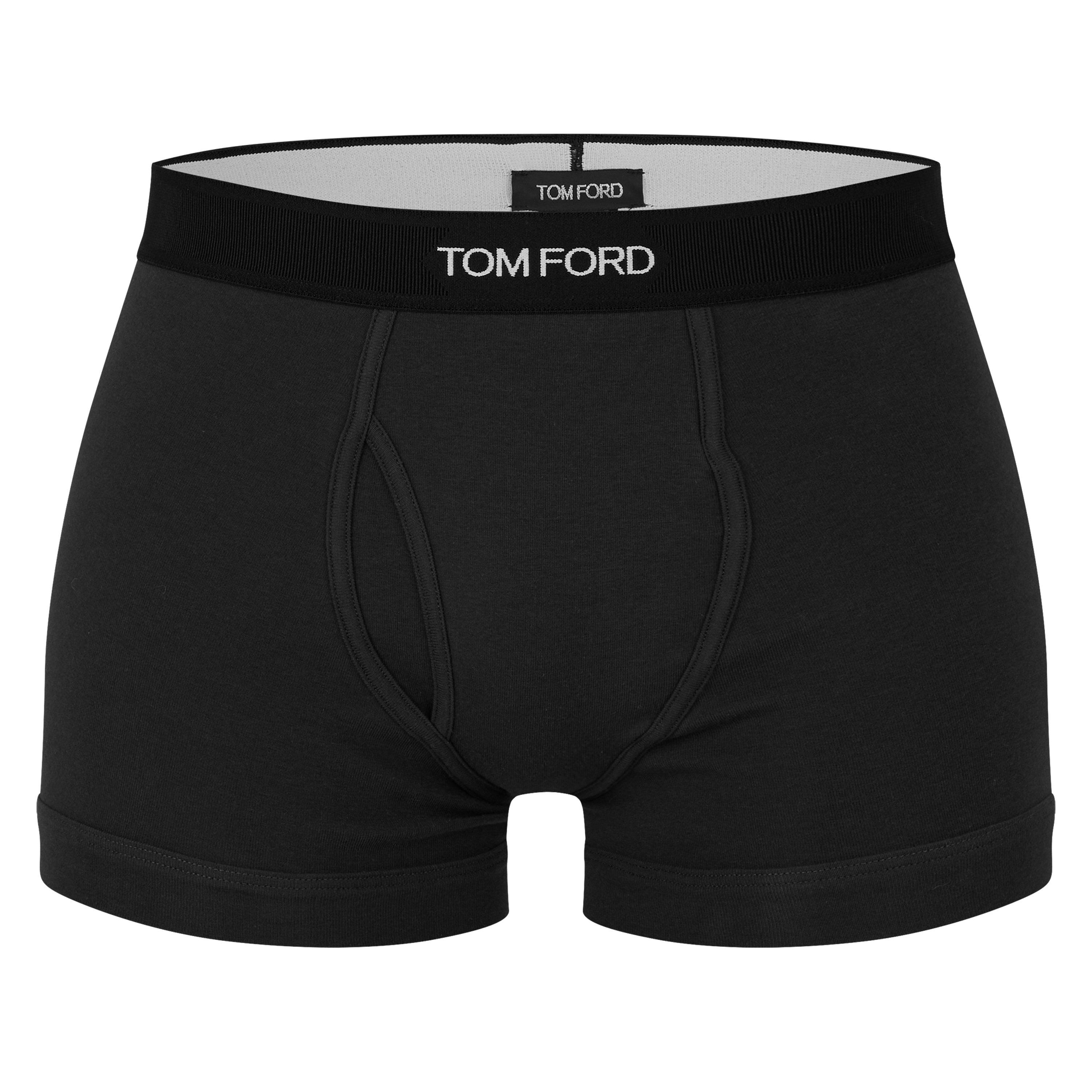 Tom Ford Men's Logo Cotton Boxer Briefs - Mink 232 - Large