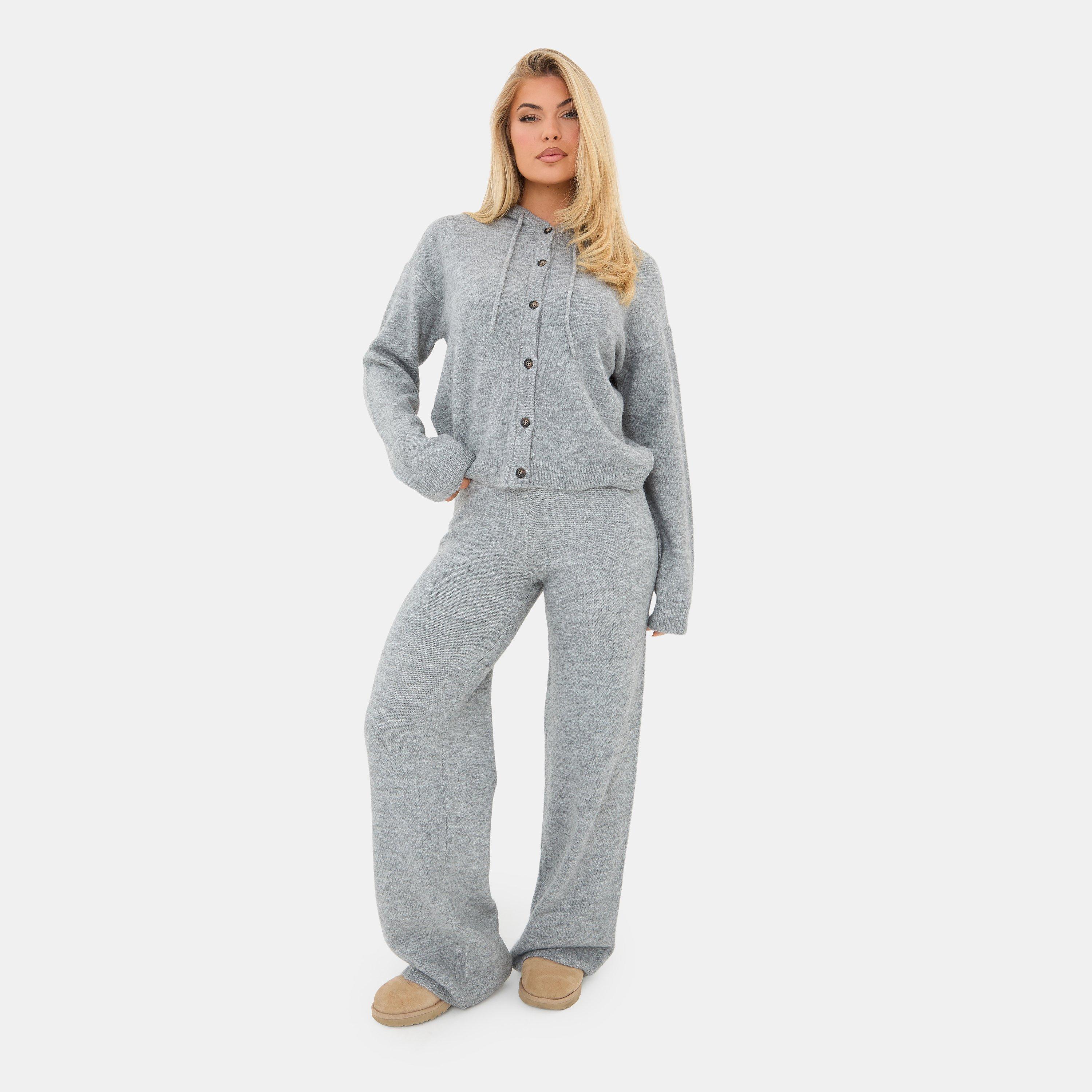 Grey - I Saw It First - Womens Knitted Clothing Set - 1