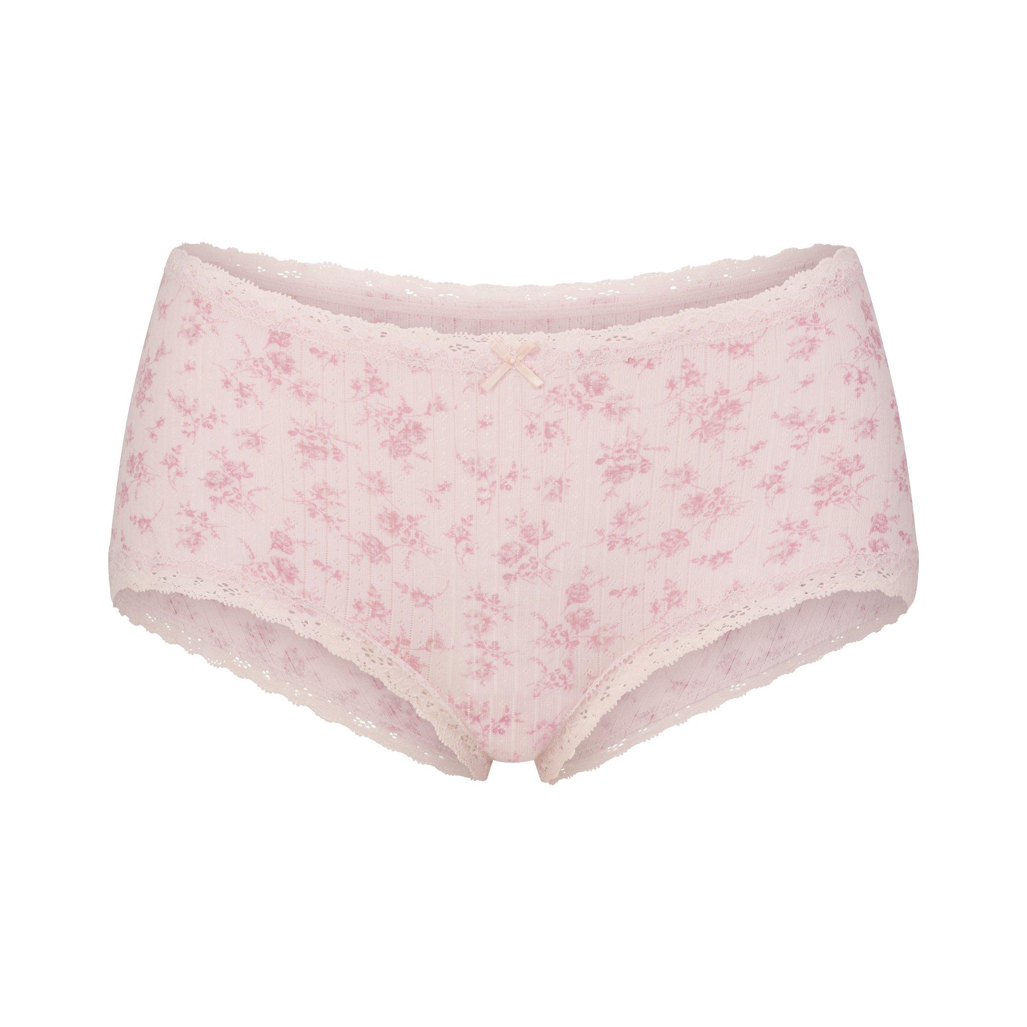 BLOOM FLORAL - SKIMS - Women's Lace Boy Shorts