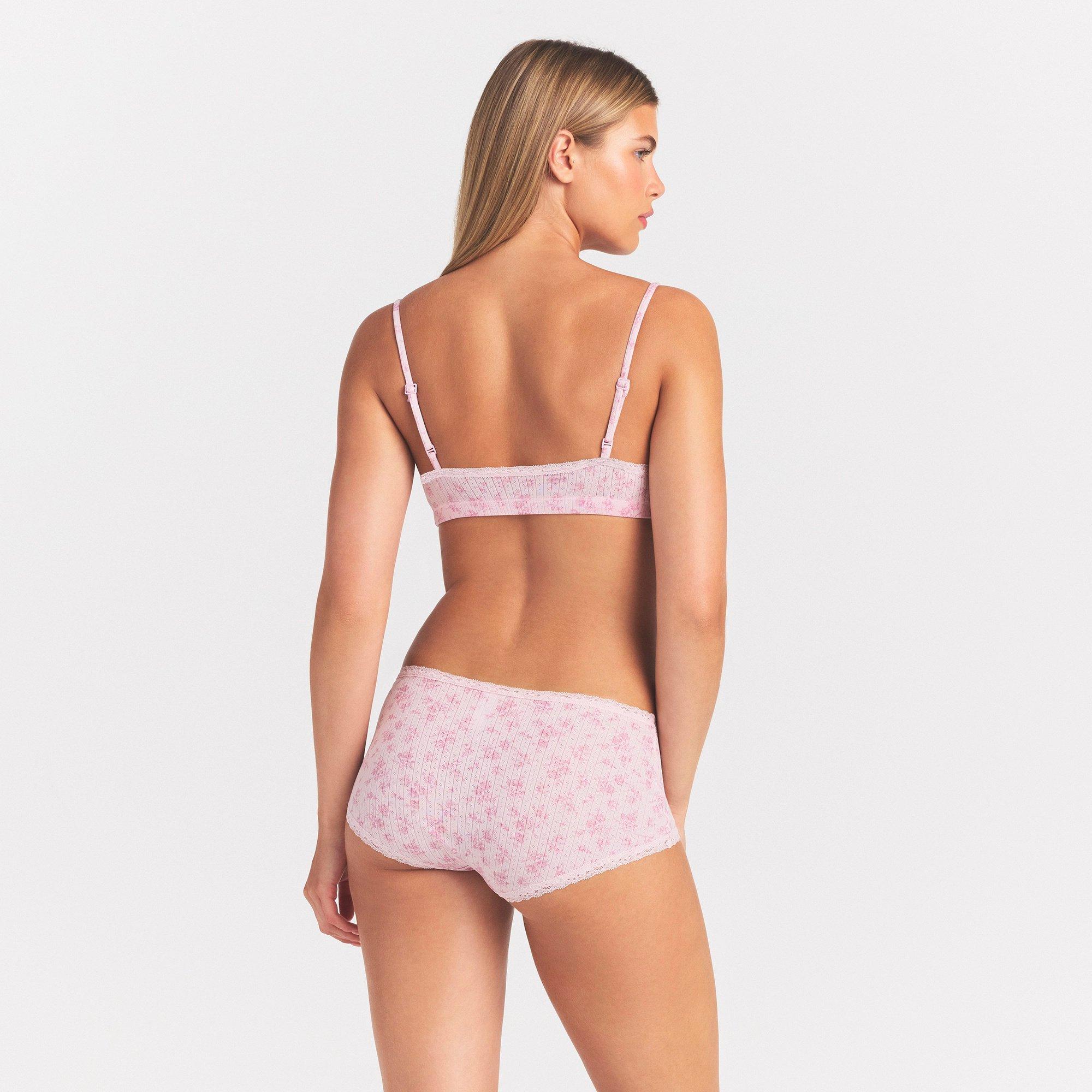 BLOOM FLORAL - SKIMS - Women's Lace Boy Shorts - 3