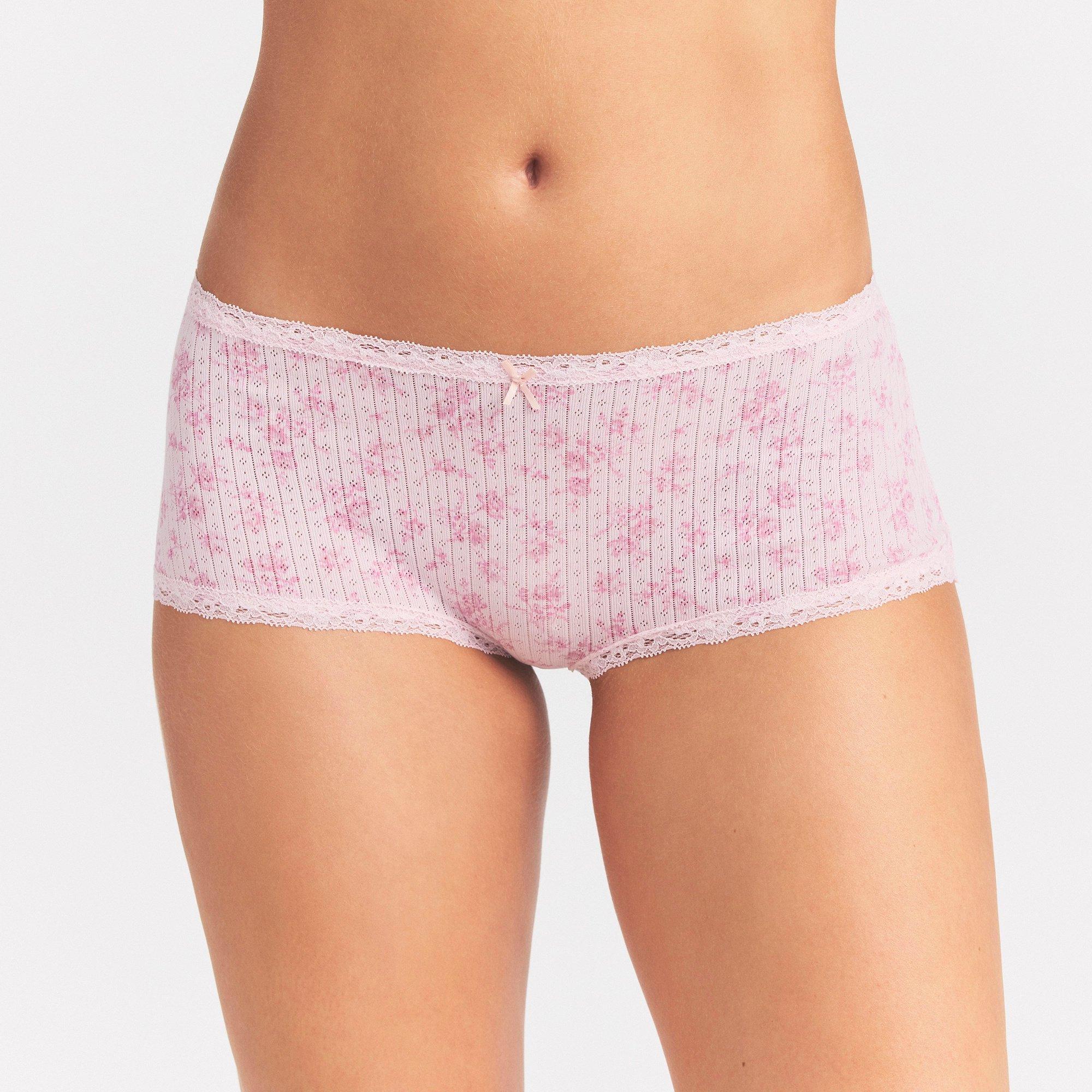 BLOOM FLORAL - SKIMS - Women's Lace Boy Shorts - 4
