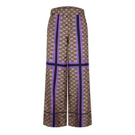 Off White Women's Mono Pyjama Pant, All-over Monogram Print Trousers
