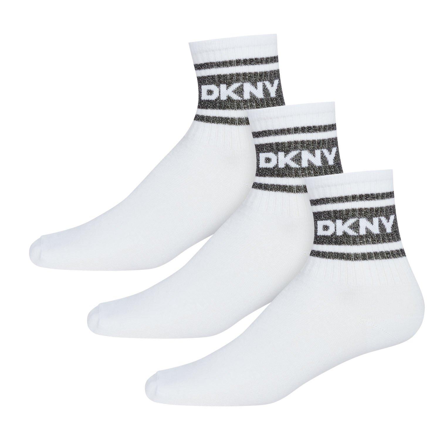 White - DKNY - 3 pack Womens Sport Socks Lyra - 1