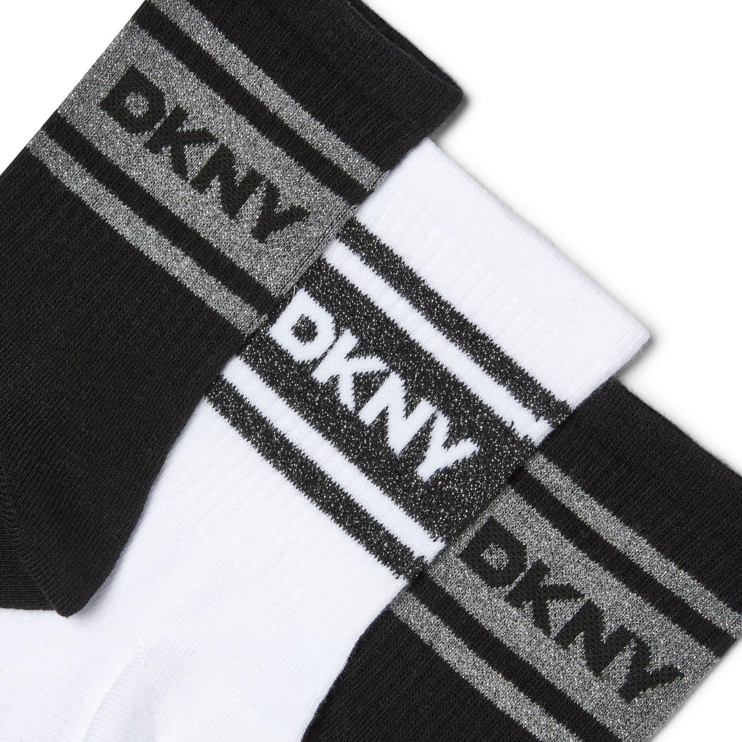 Black/White - DKNY - 3 pack Womens Sport Socks Lyra - 5