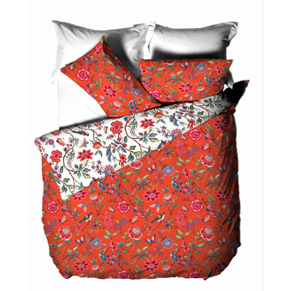 Yellow - furn. - Pomelo Tropical Floral Duvet Set - 4