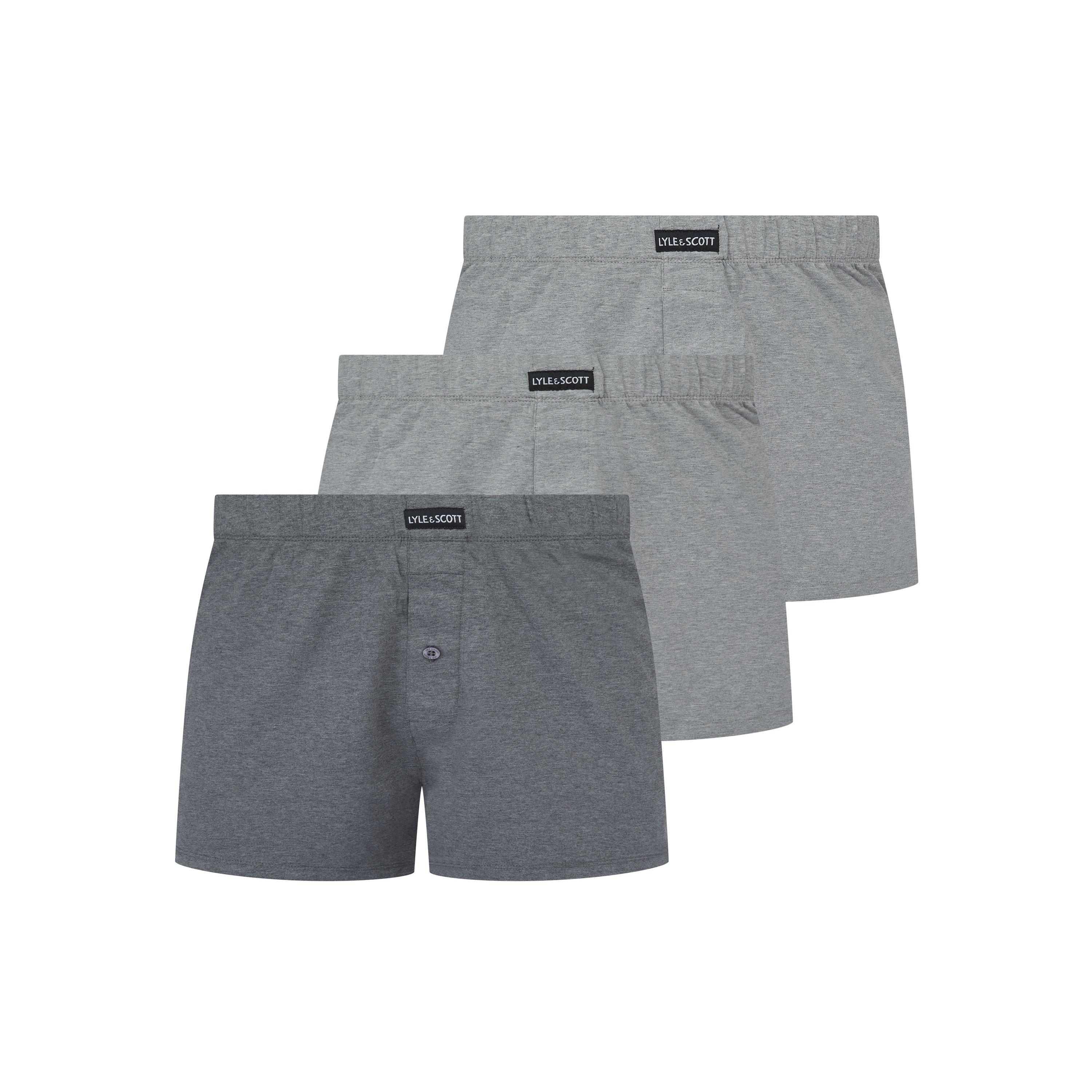 Lyle And Scott Men's Woven Boxer - Grey - Small