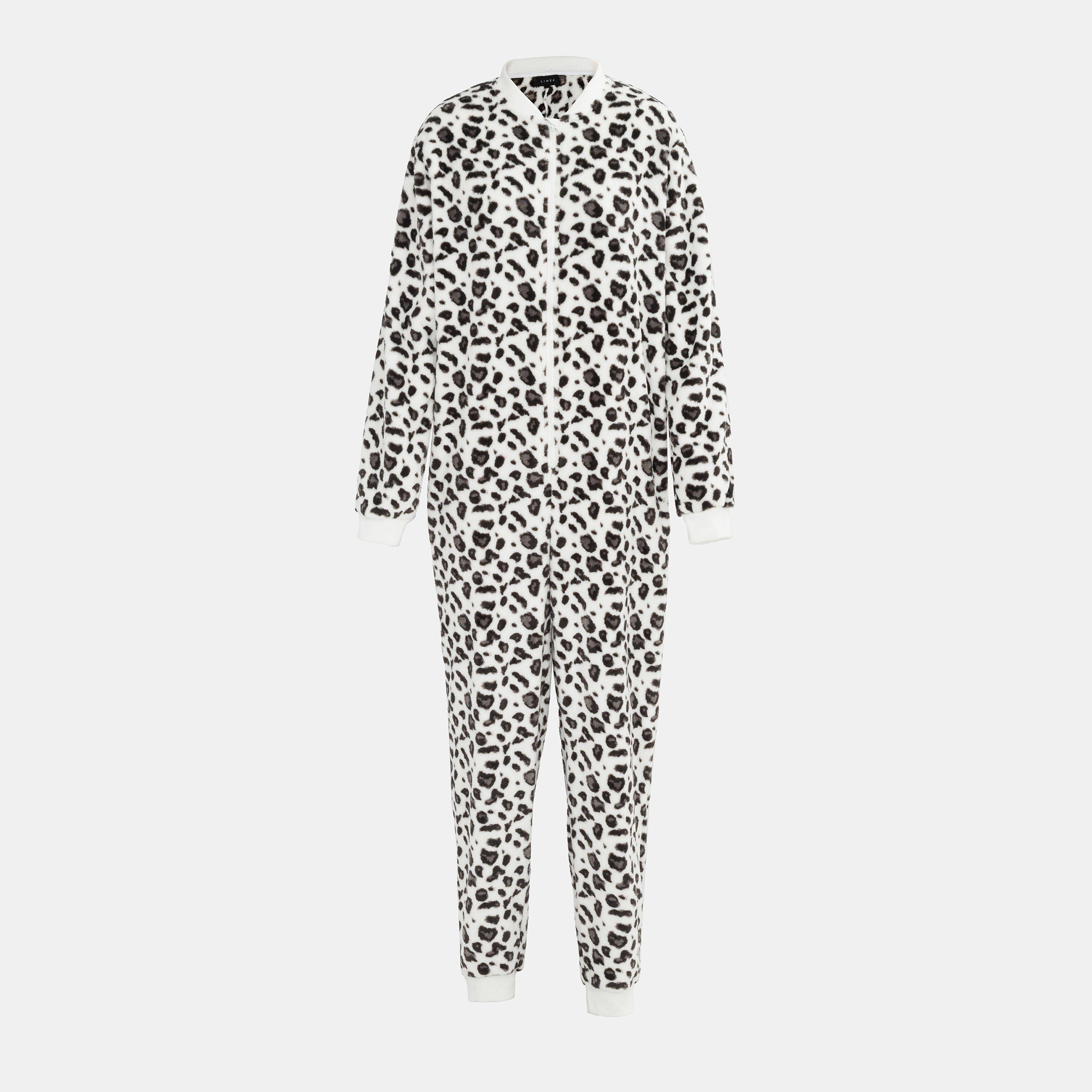 Linea Leopard Print Fleece Onesie Women - Multi