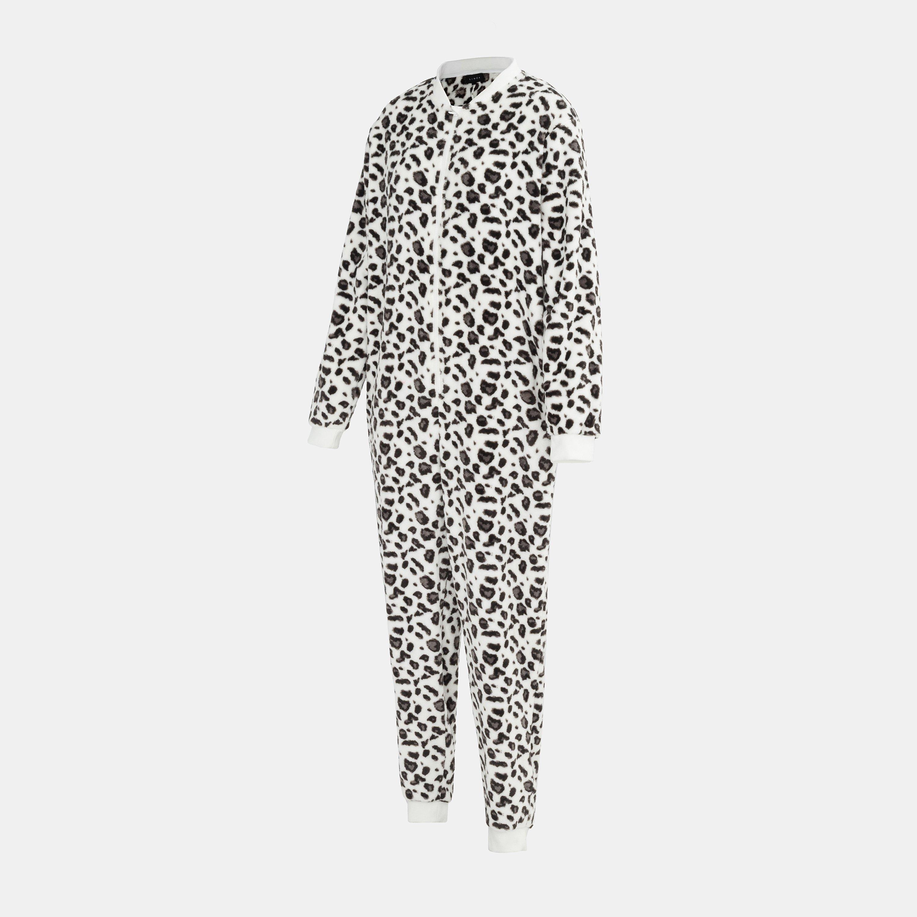 ple - Linea - Leopard Print Fleece Onesie Women - 3