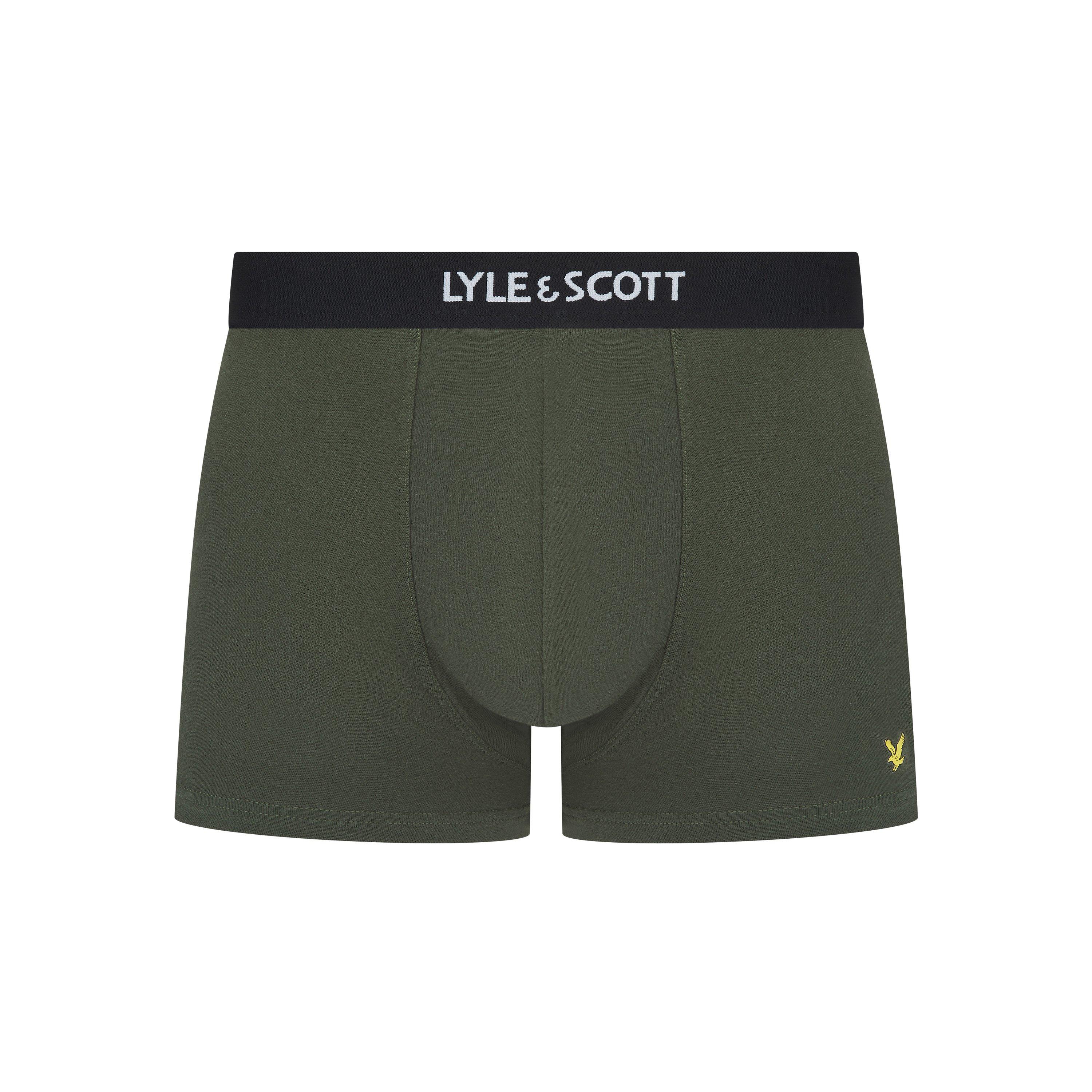 Black/Ivy/White - Lyle and Scott - Men's Devon Boxers - 3