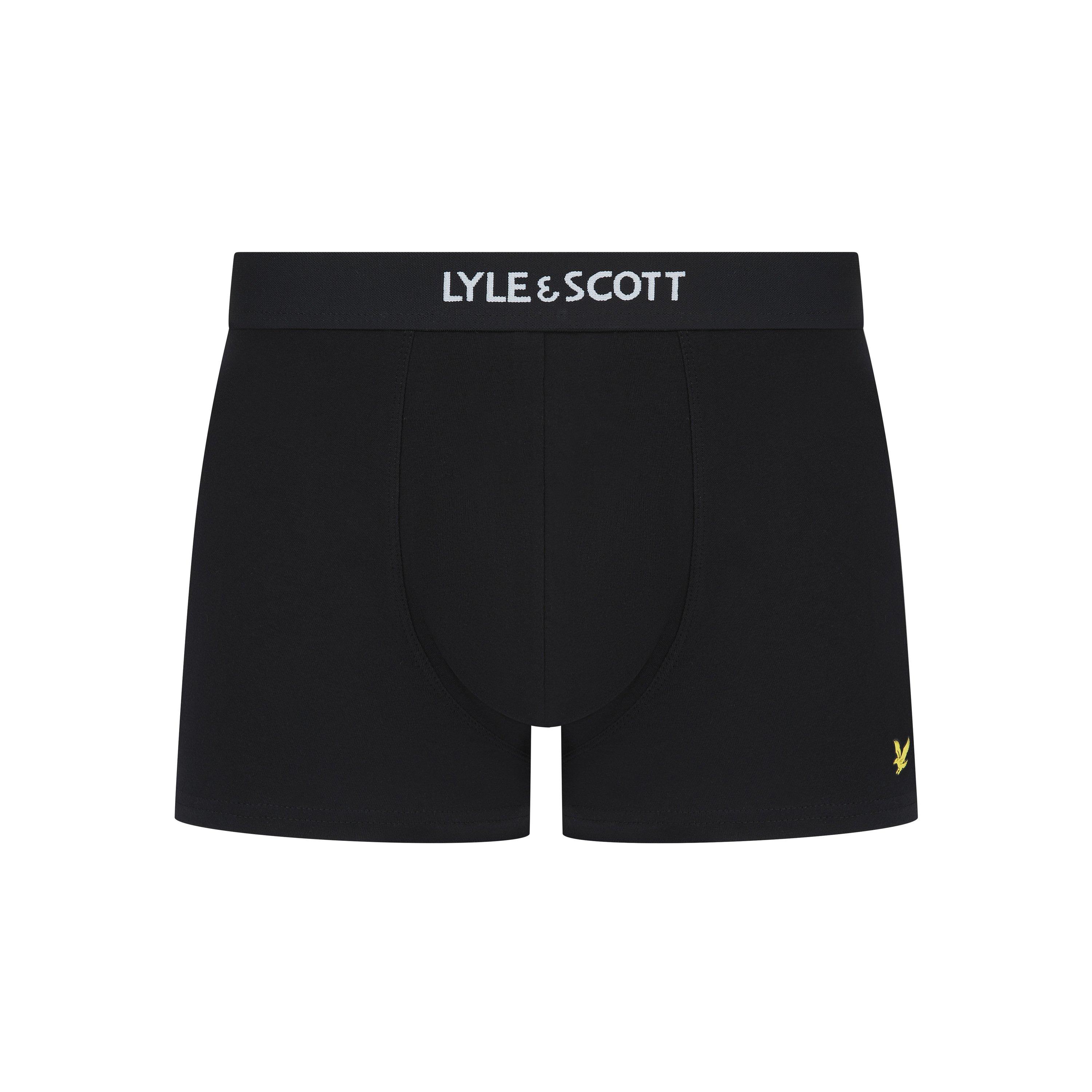Black/Ivy/White - Lyle and Scott - Men's Devon Boxers - 4