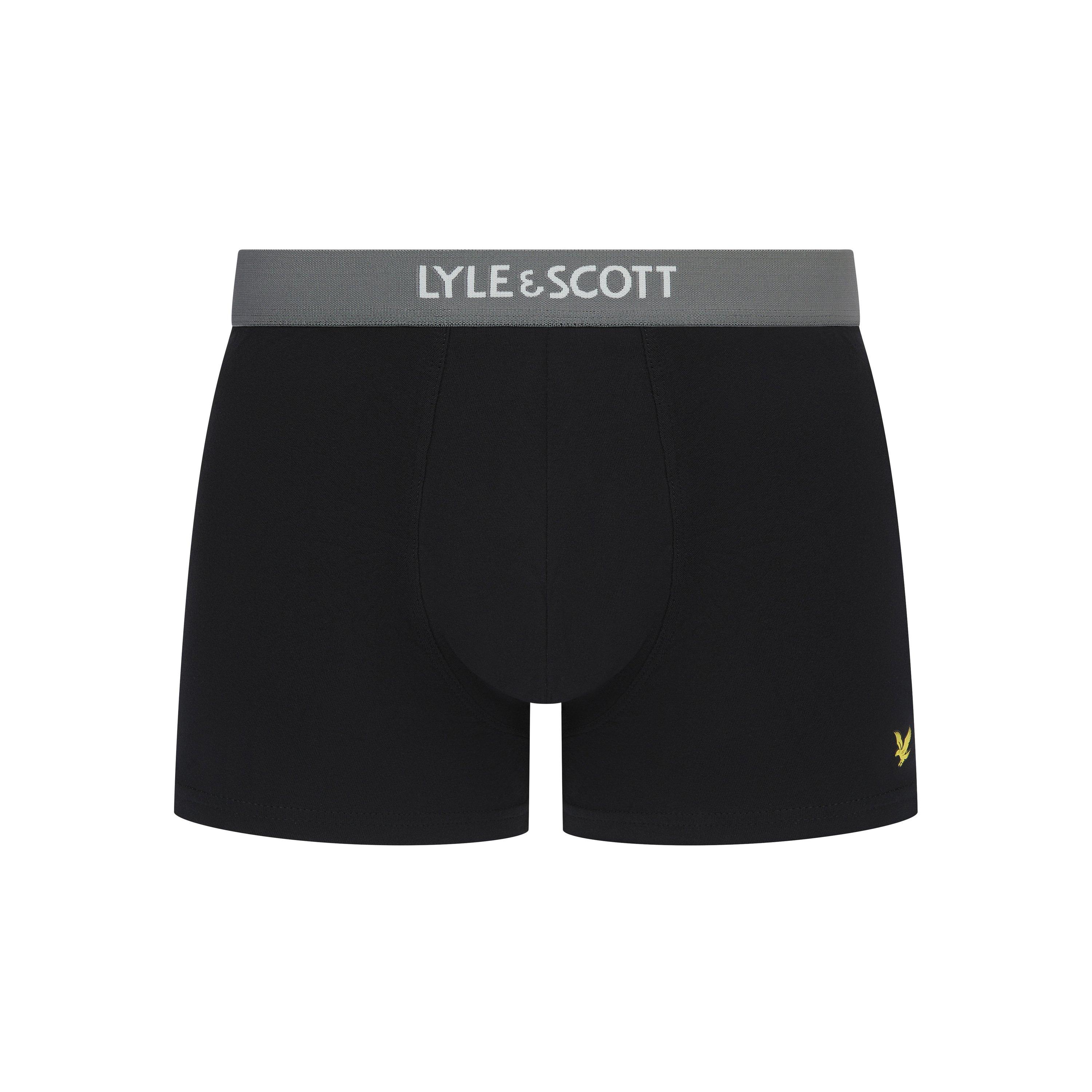 Black Multi - Lyle and Scott - Men's Henrick Boxers - 2