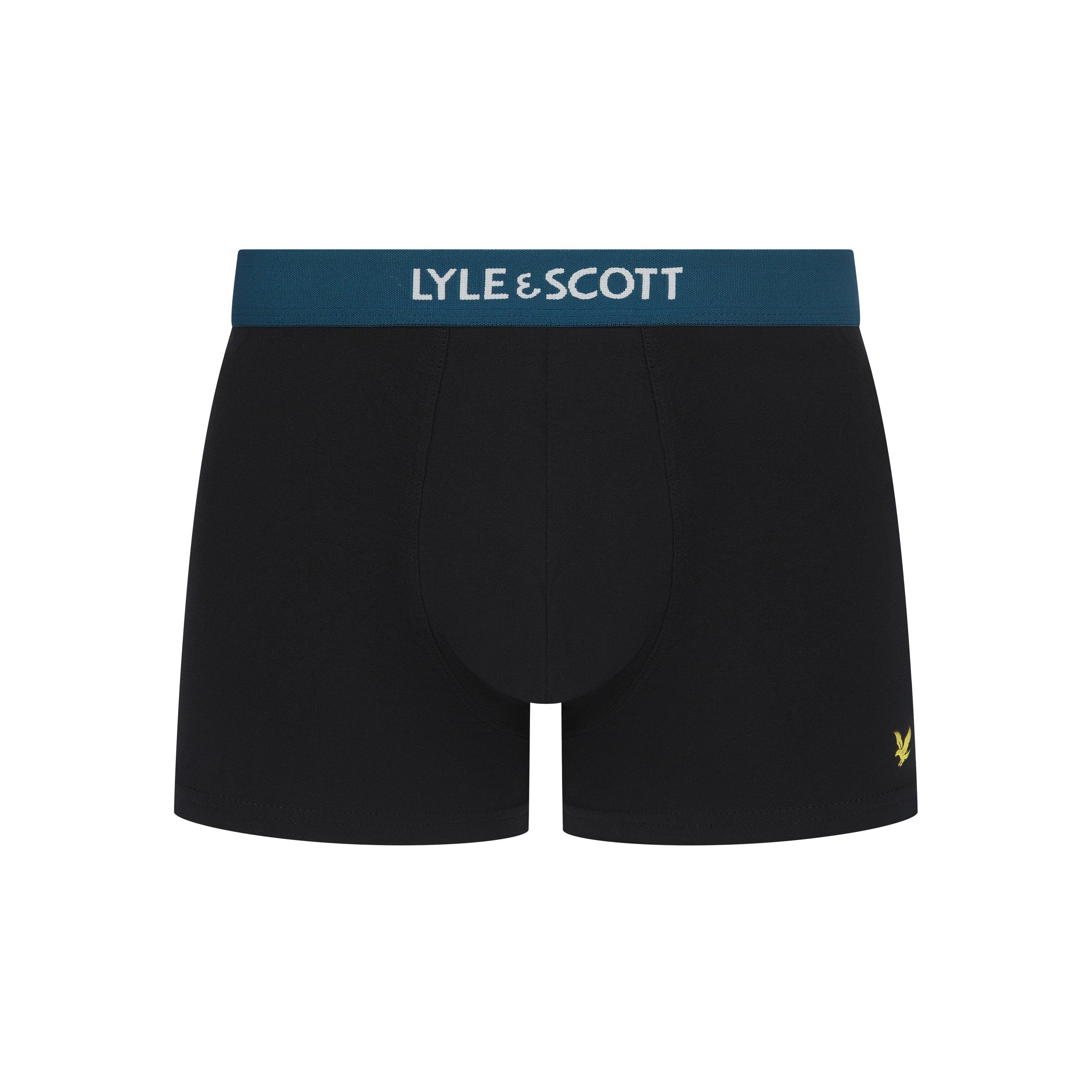 Black Multi - Lyle and Scott - Men's Henrick Boxers - 3