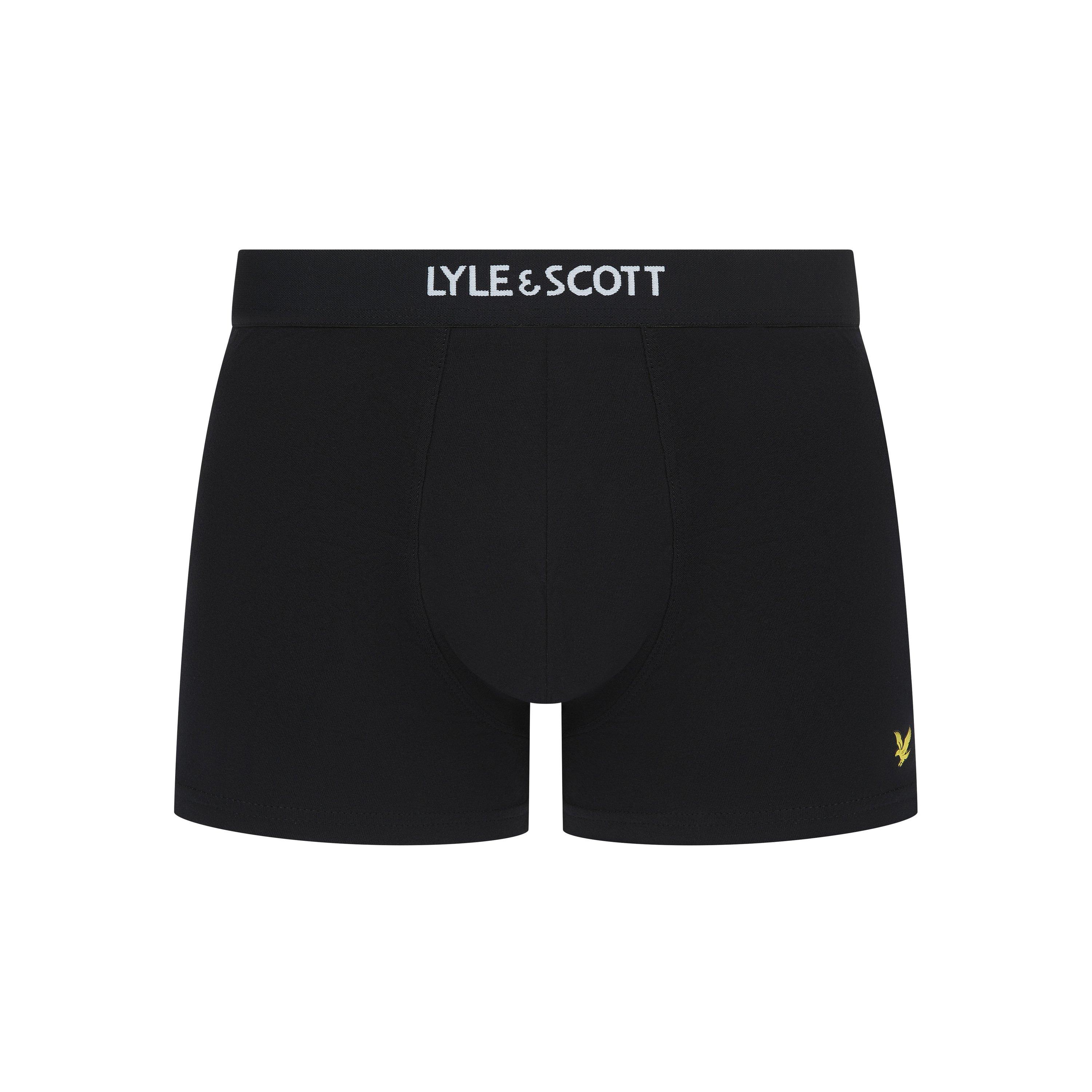 Black Multi - Lyle and Scott - Men's Henrick Boxers - 4