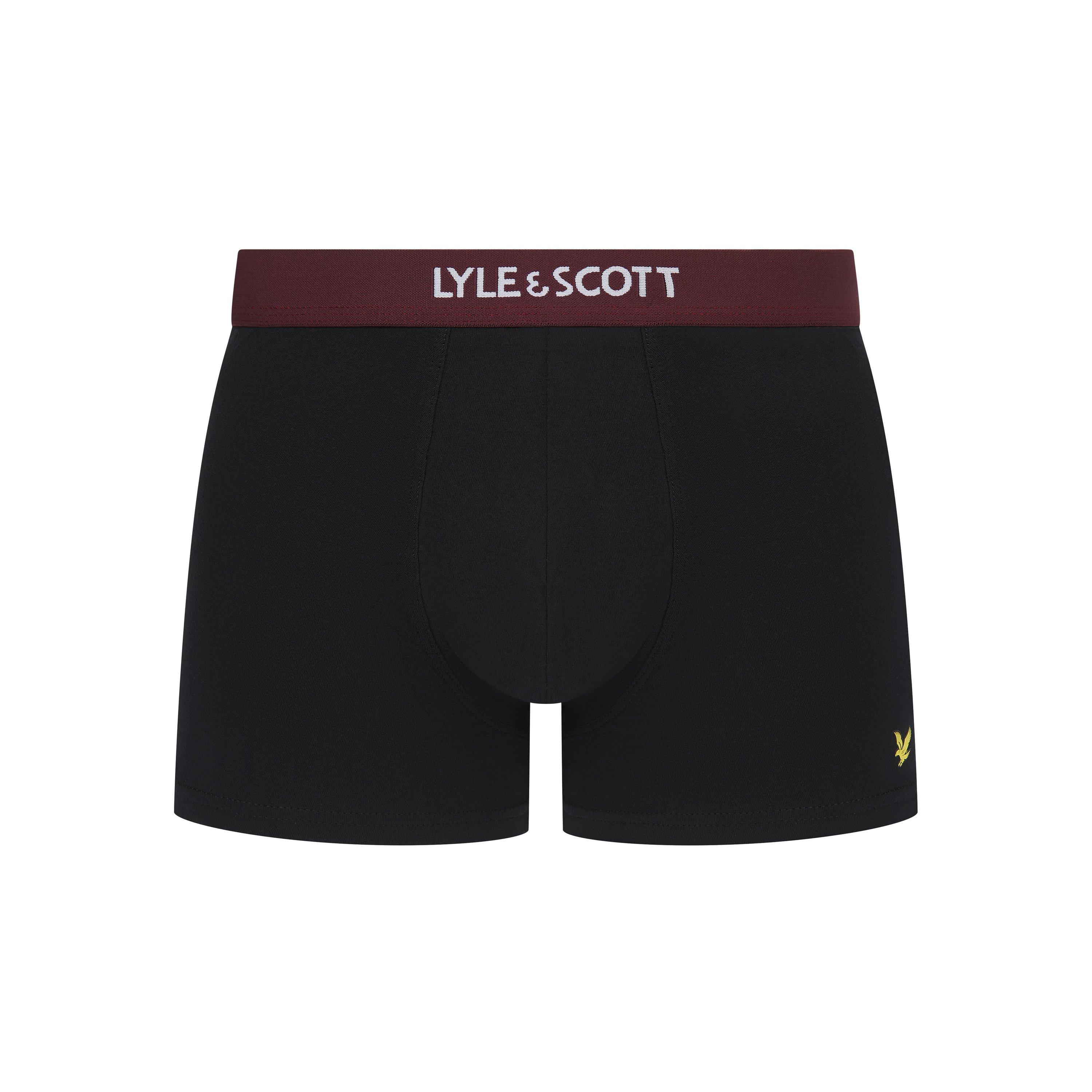 Black Multi - Lyle and Scott - Men's Henrick Boxers - 5