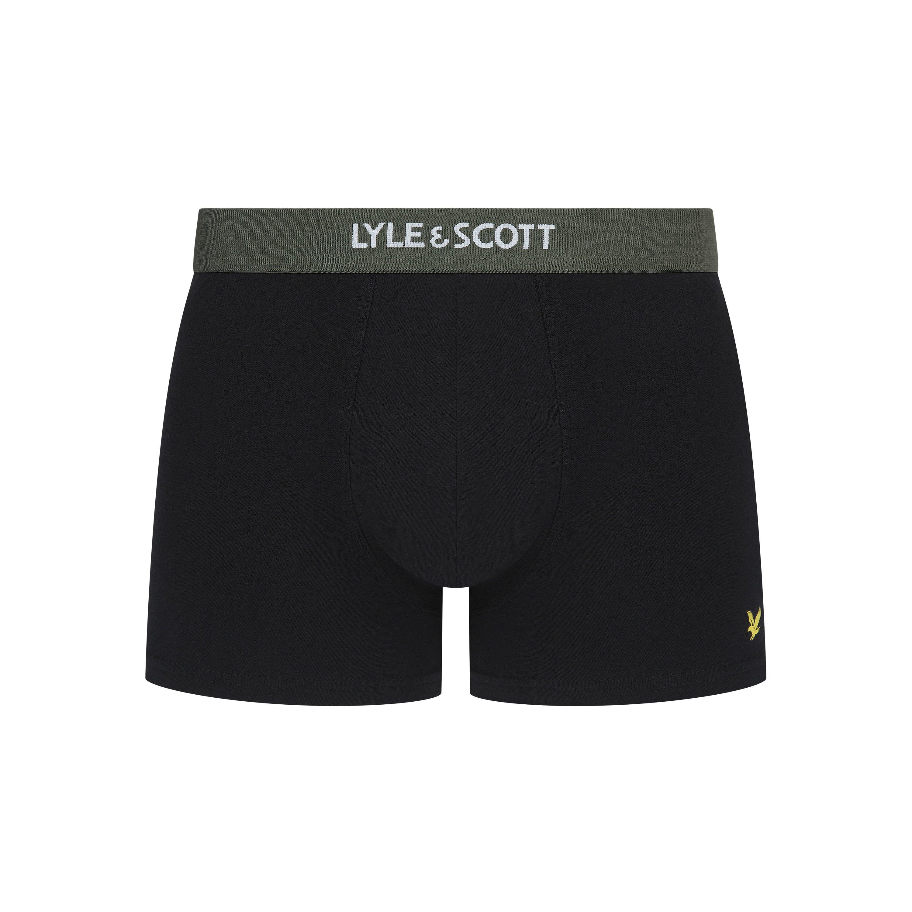 Black Multi - Lyle and Scott - Men's Henrick Boxers - 6