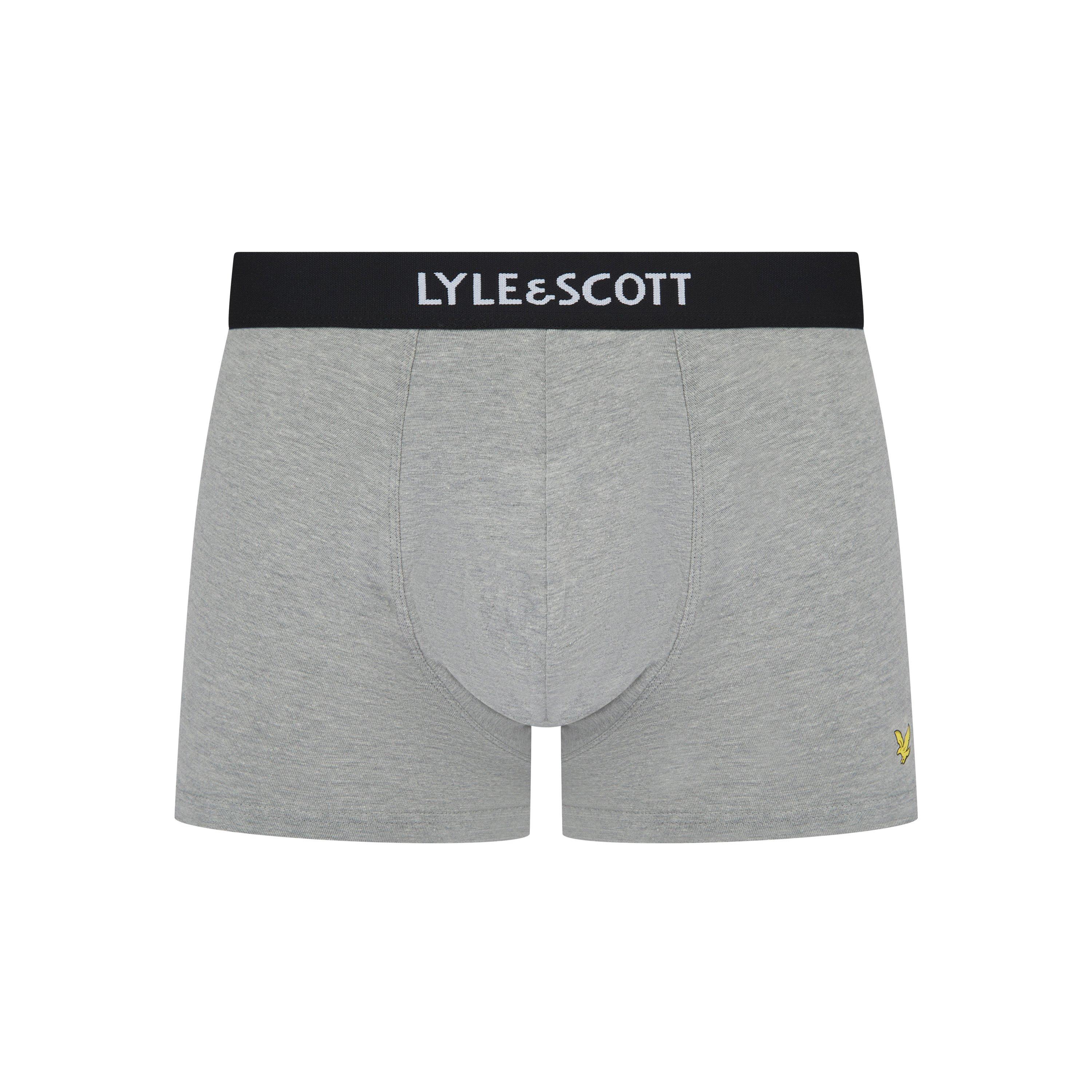Schwarz/Weiß/Grau - Lyle and Scott - Men's Henrick Boxers - 2