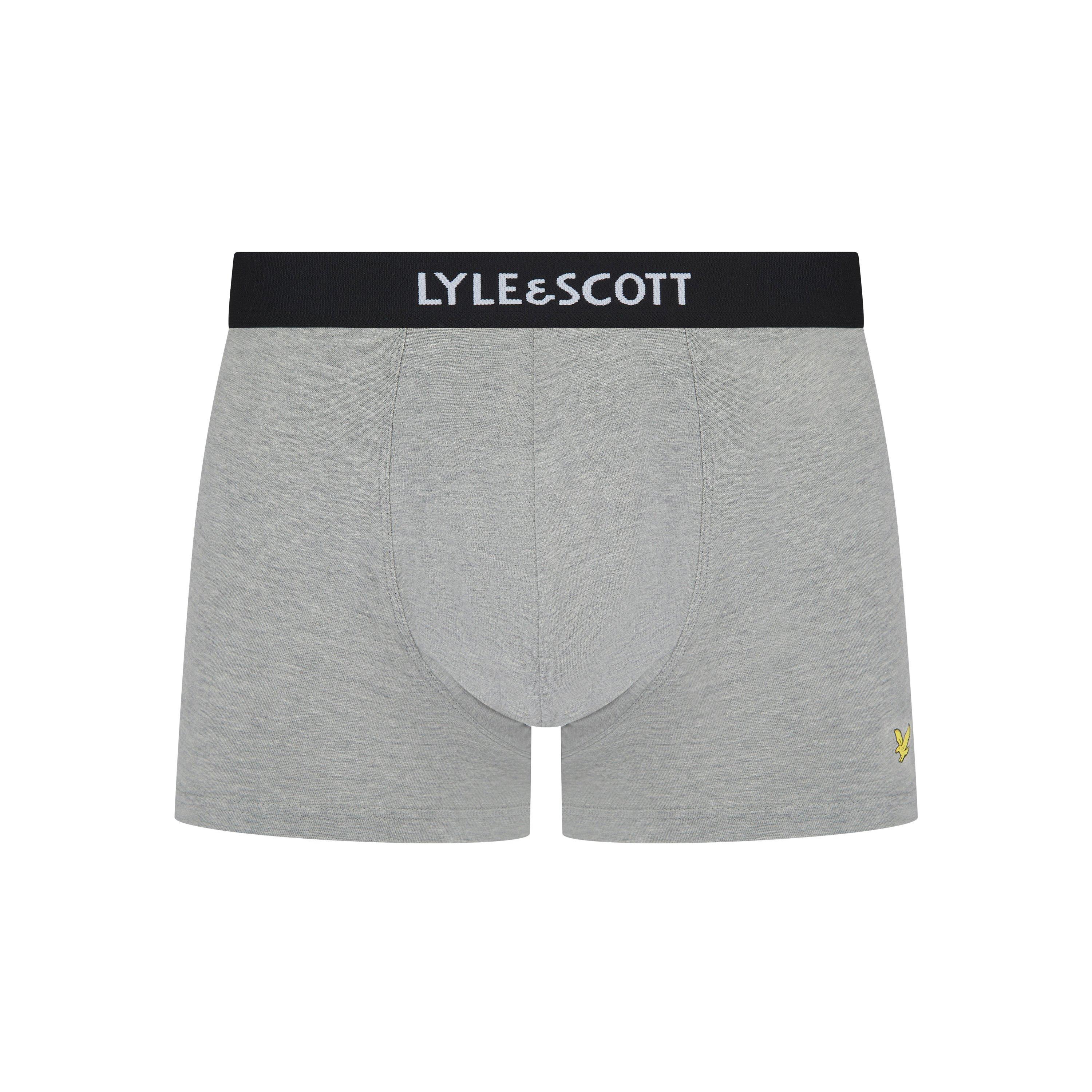 Schwarz/Weiß/Grau - Lyle and Scott - Men's Henrick Boxers - 3