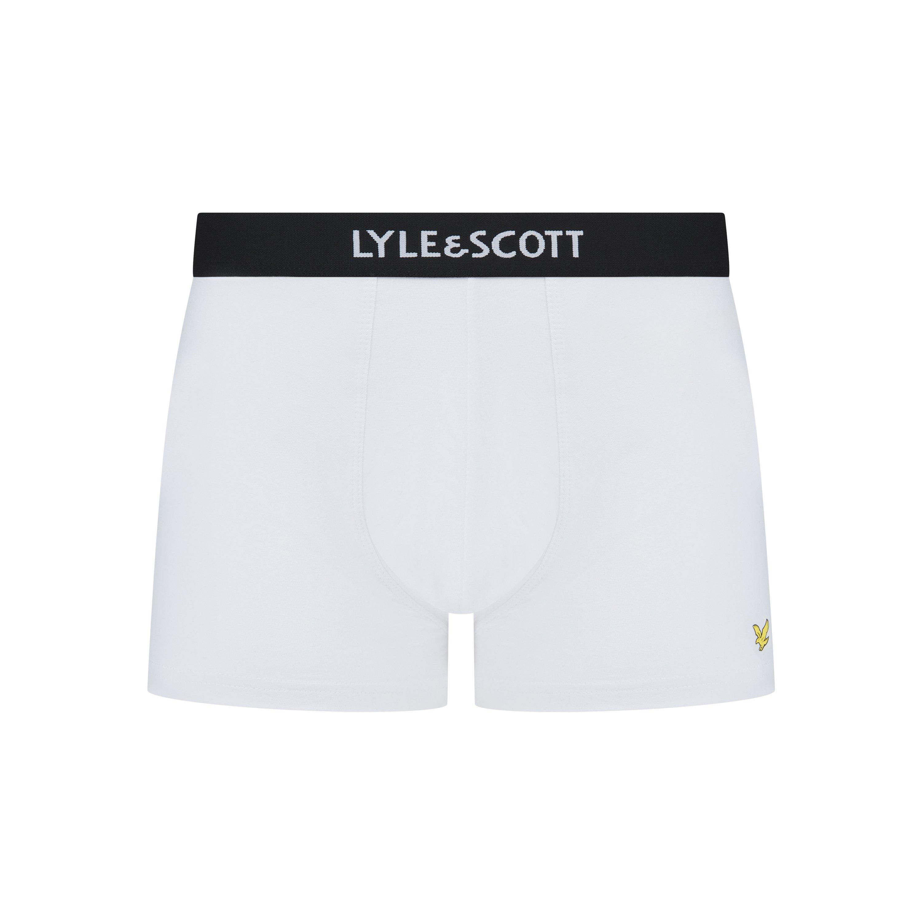 Schwarz/Weiß/Grau - Lyle and Scott - Men's Henrick Boxers - 4