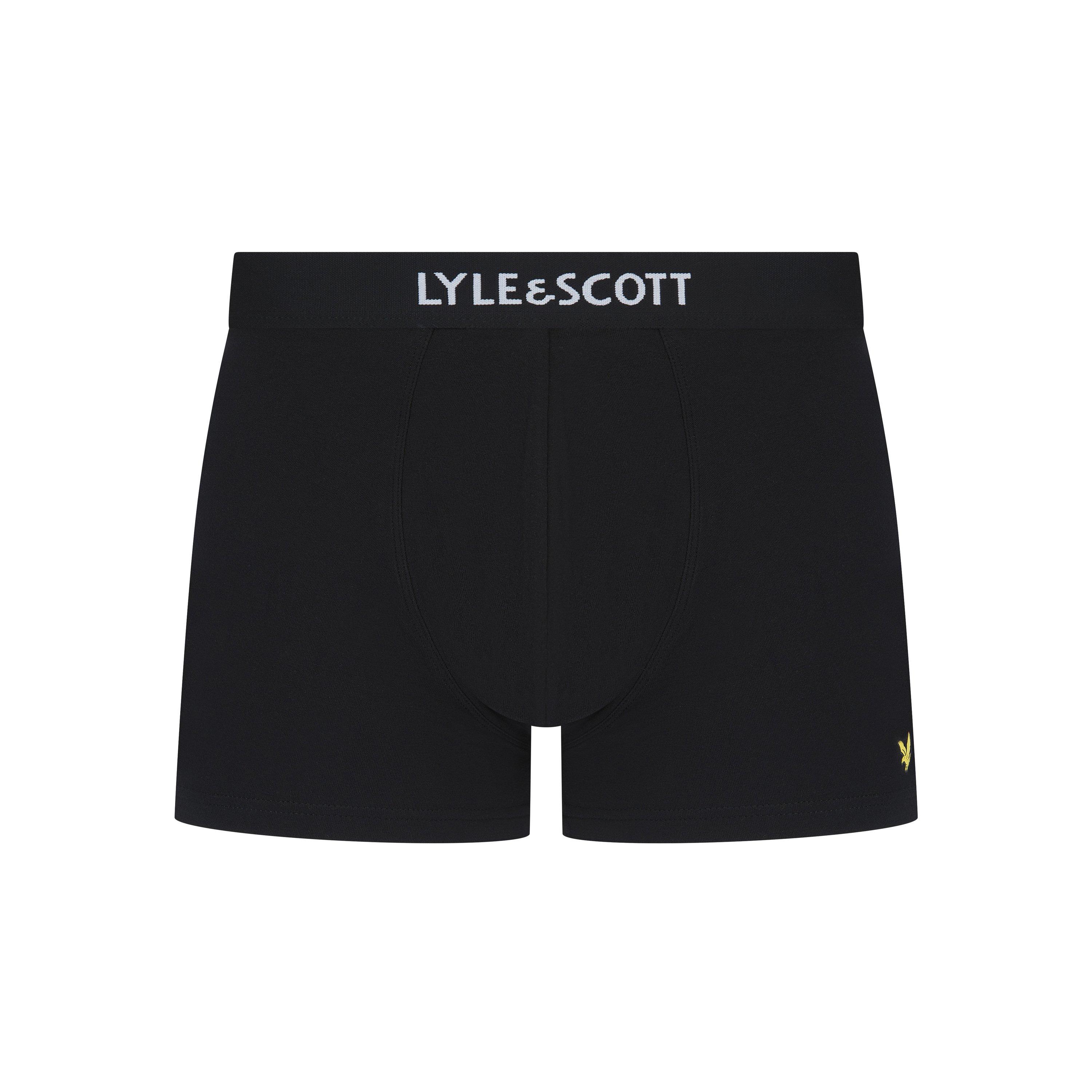 Schwarz/Weiß/Grau - Lyle and Scott - Men's Henrick Boxers - 5