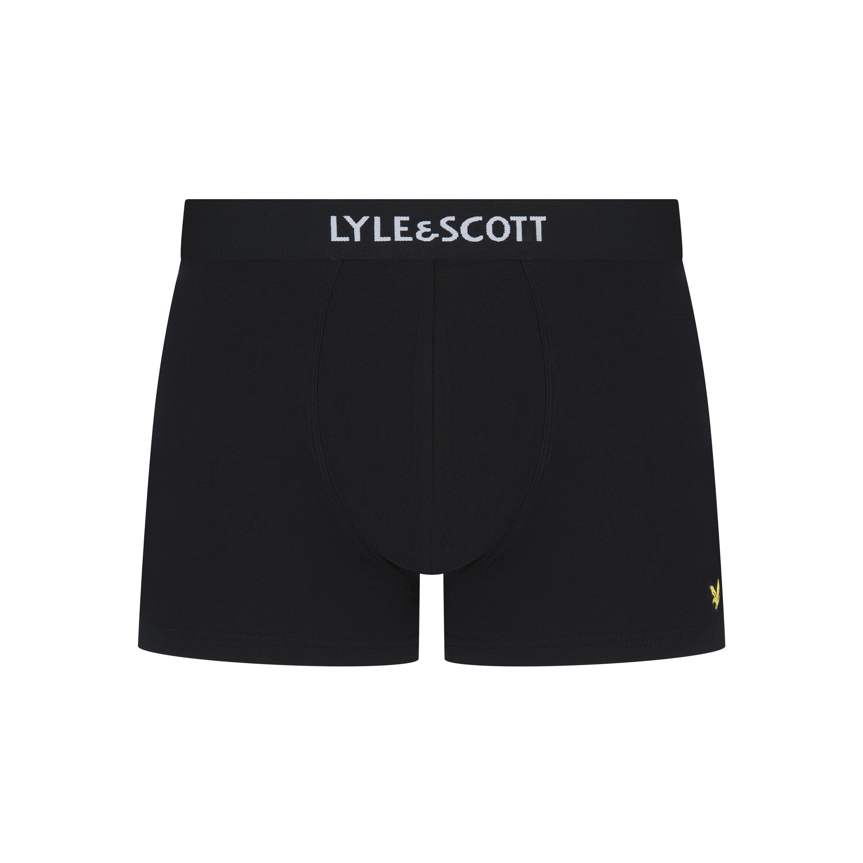 Schwarz/Weiß/Grau - Lyle and Scott - Men's Henrick Boxers - 6