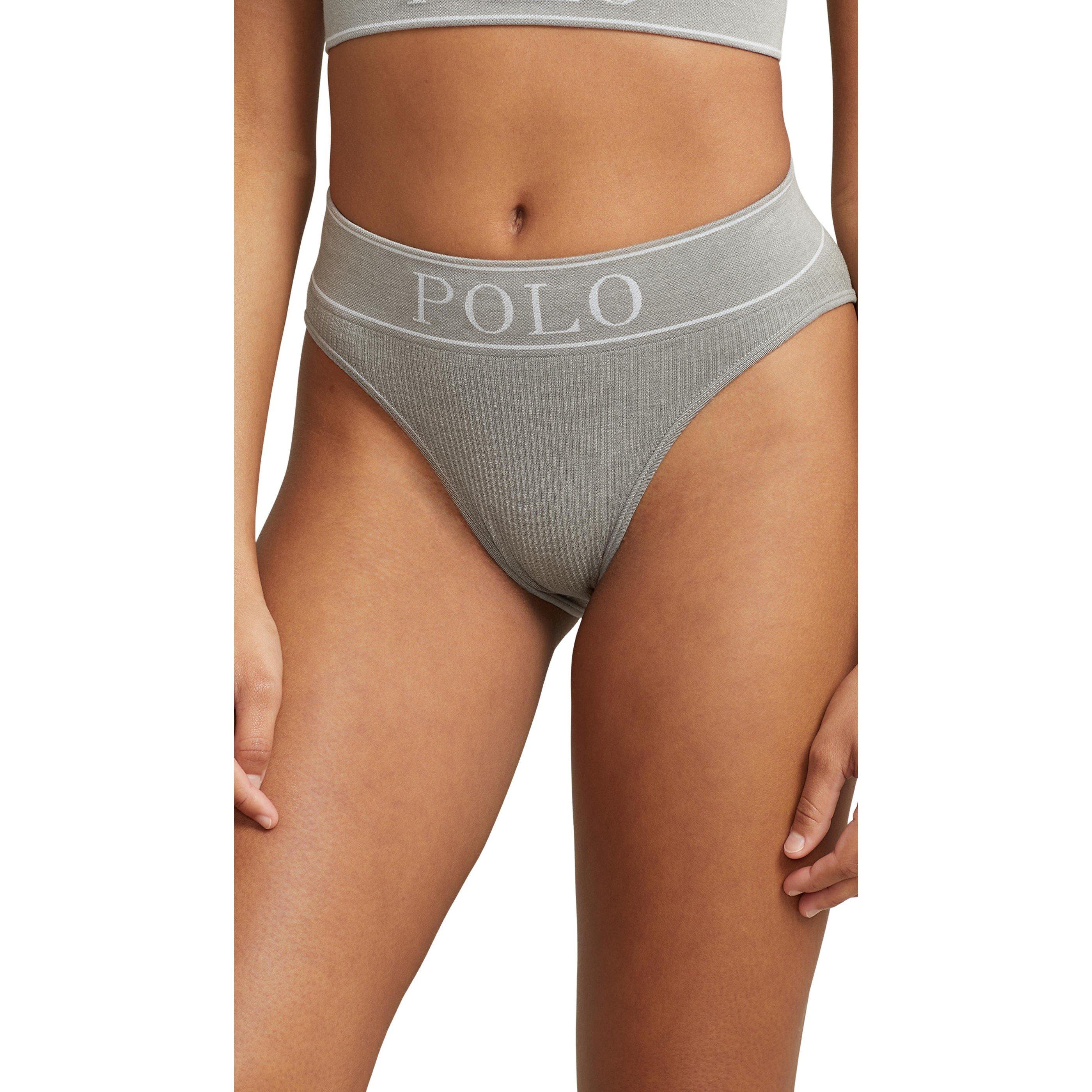 Heather Grey - Polo Ralph Lauren - Women's High-Waist Brief - 2