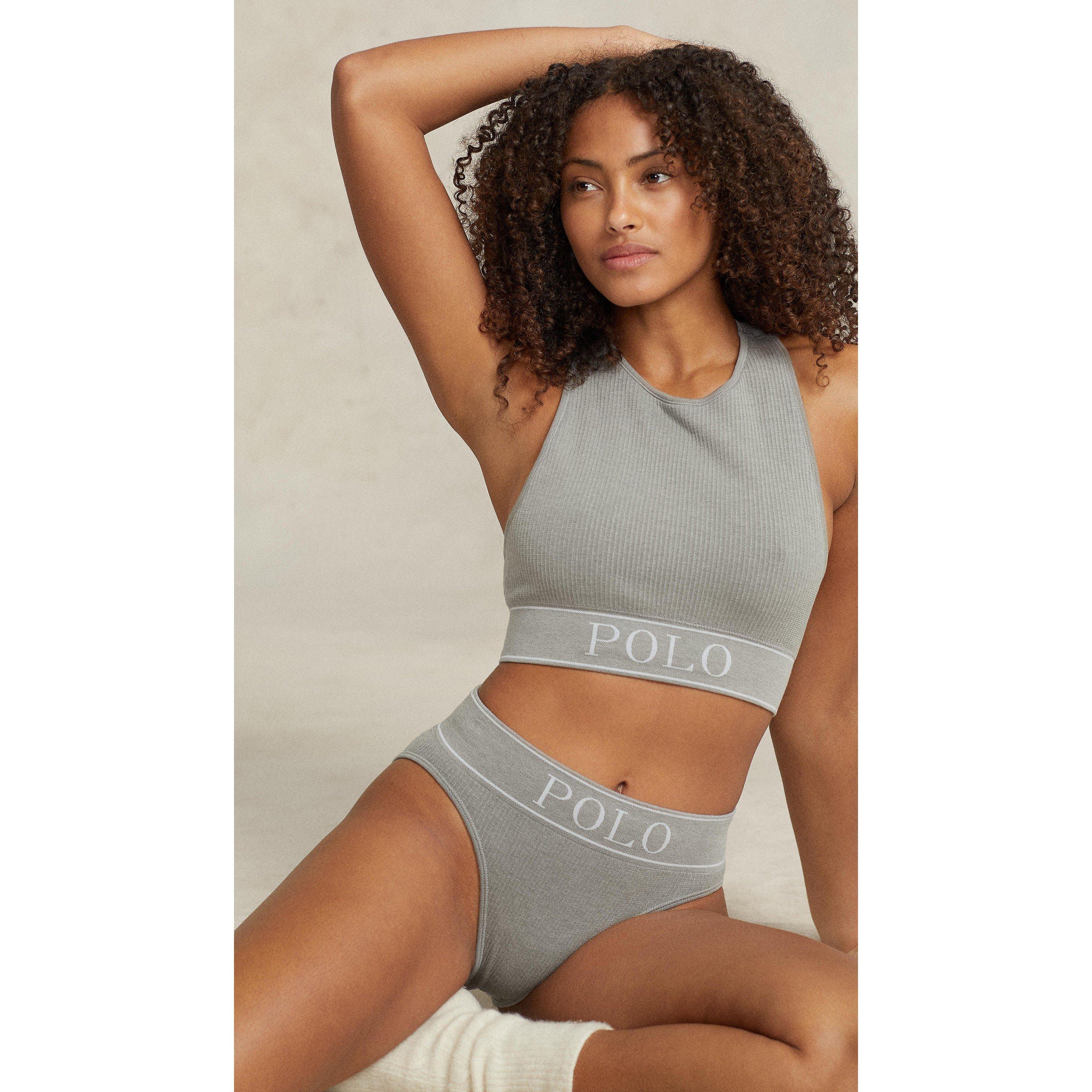Heather Grey - Polo Ralph Lauren - Women's High-Waist Brief - 4