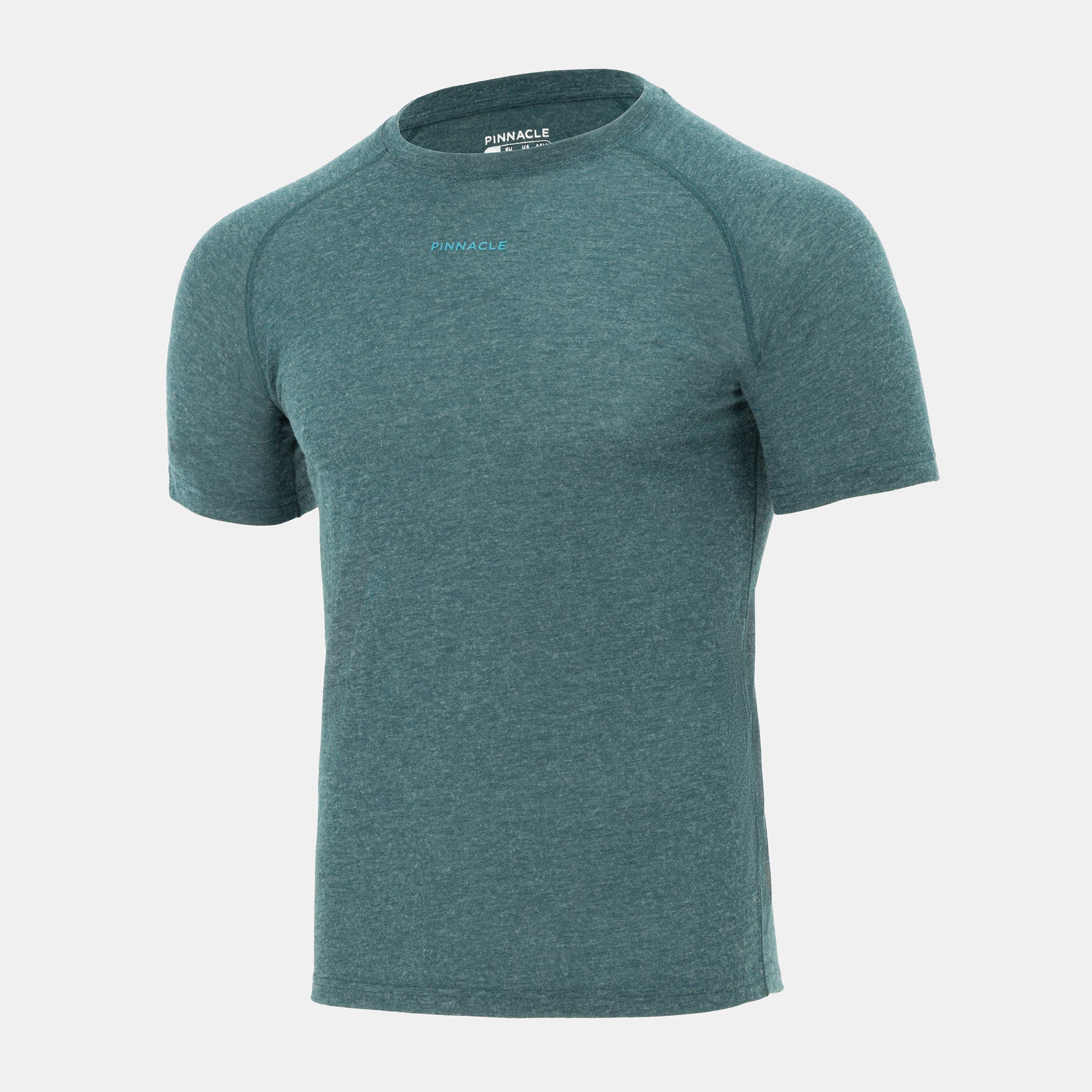 Green Marl - Pinnacle - Merino Short Sleeve Baselayer - 3