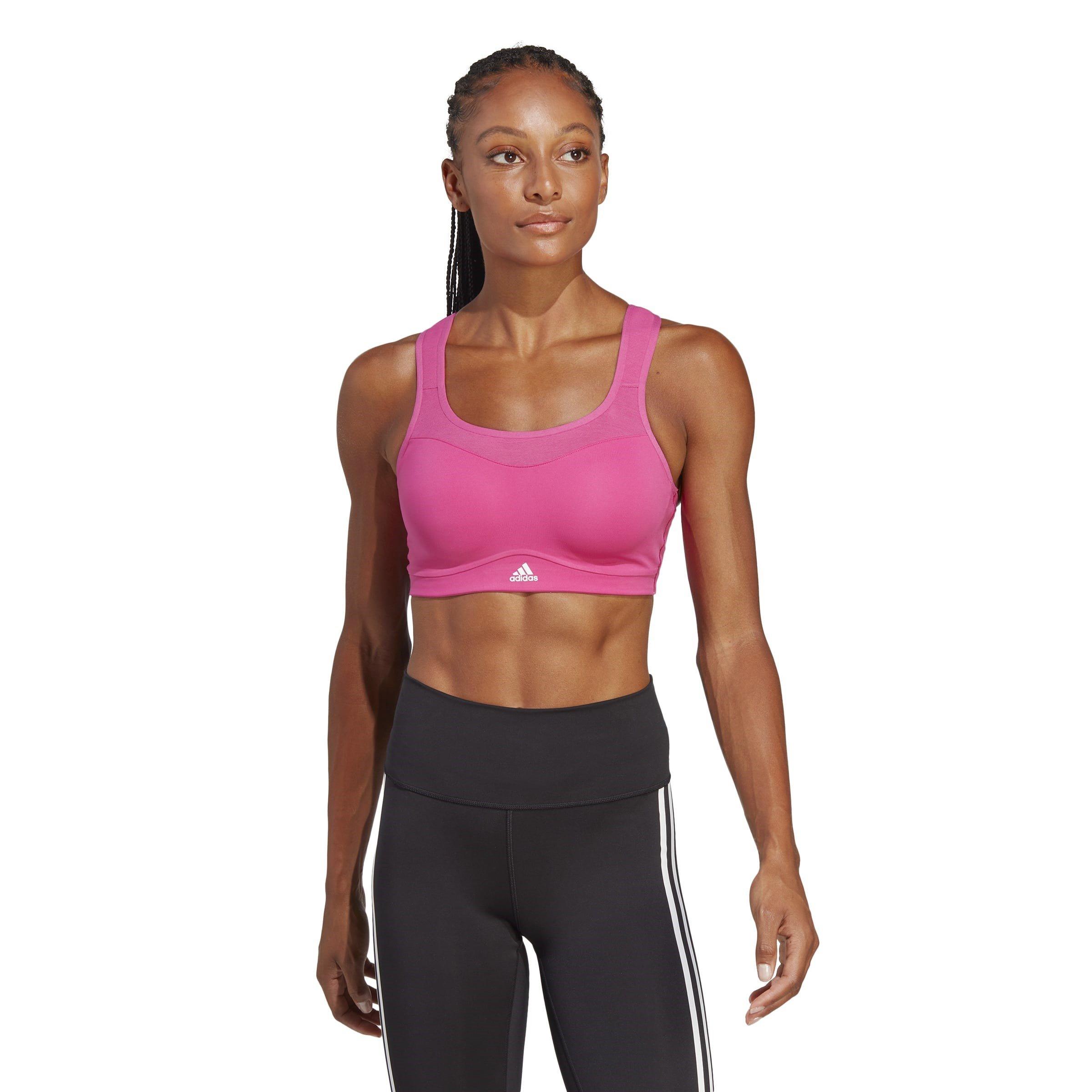 Fuchsia/Wit - adidas - Tailored Impact Training High-Support Bra Womens - 3