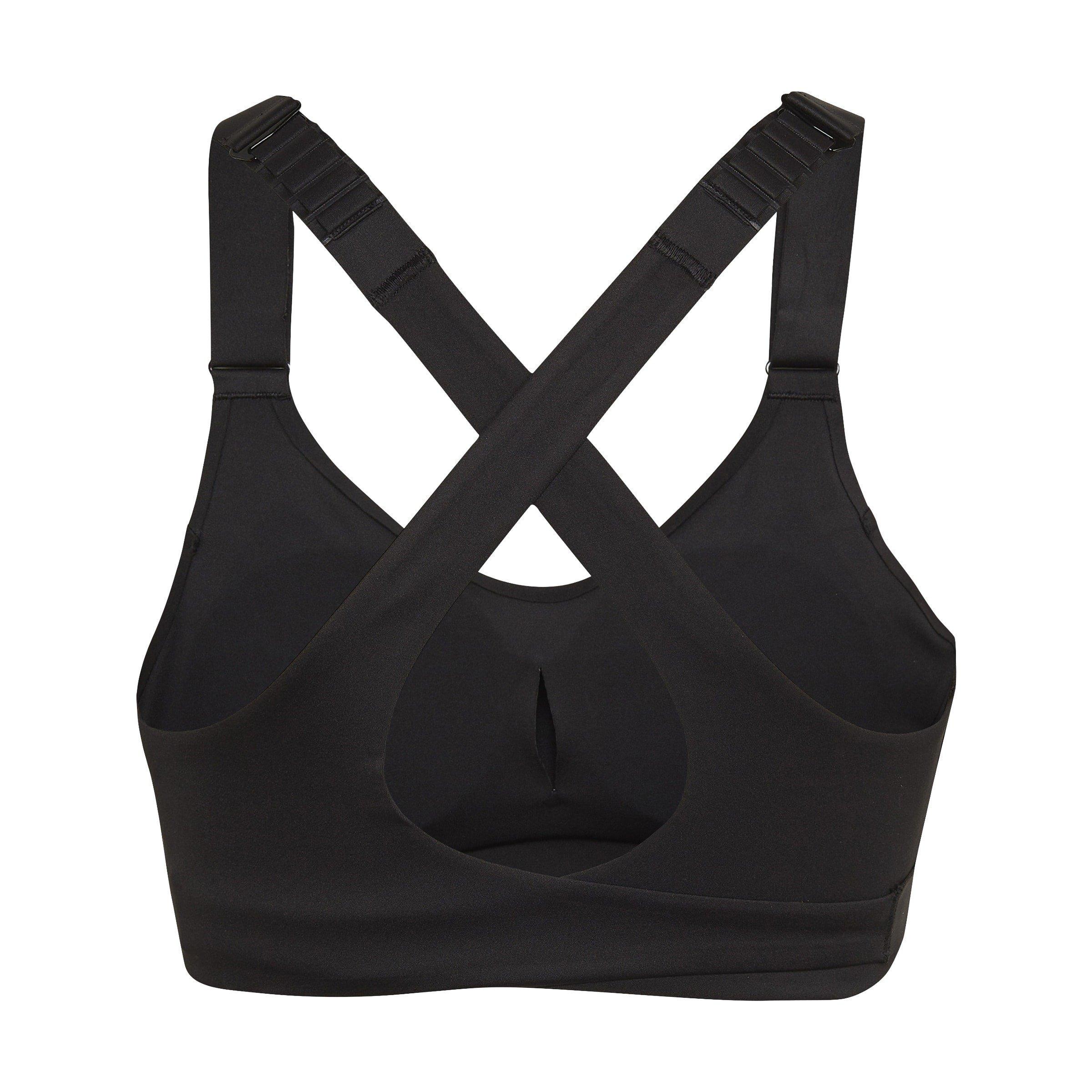 Schwarz/Weiß - adidas - Fastimpact Luxe Run High-Support Bra Womens - 2