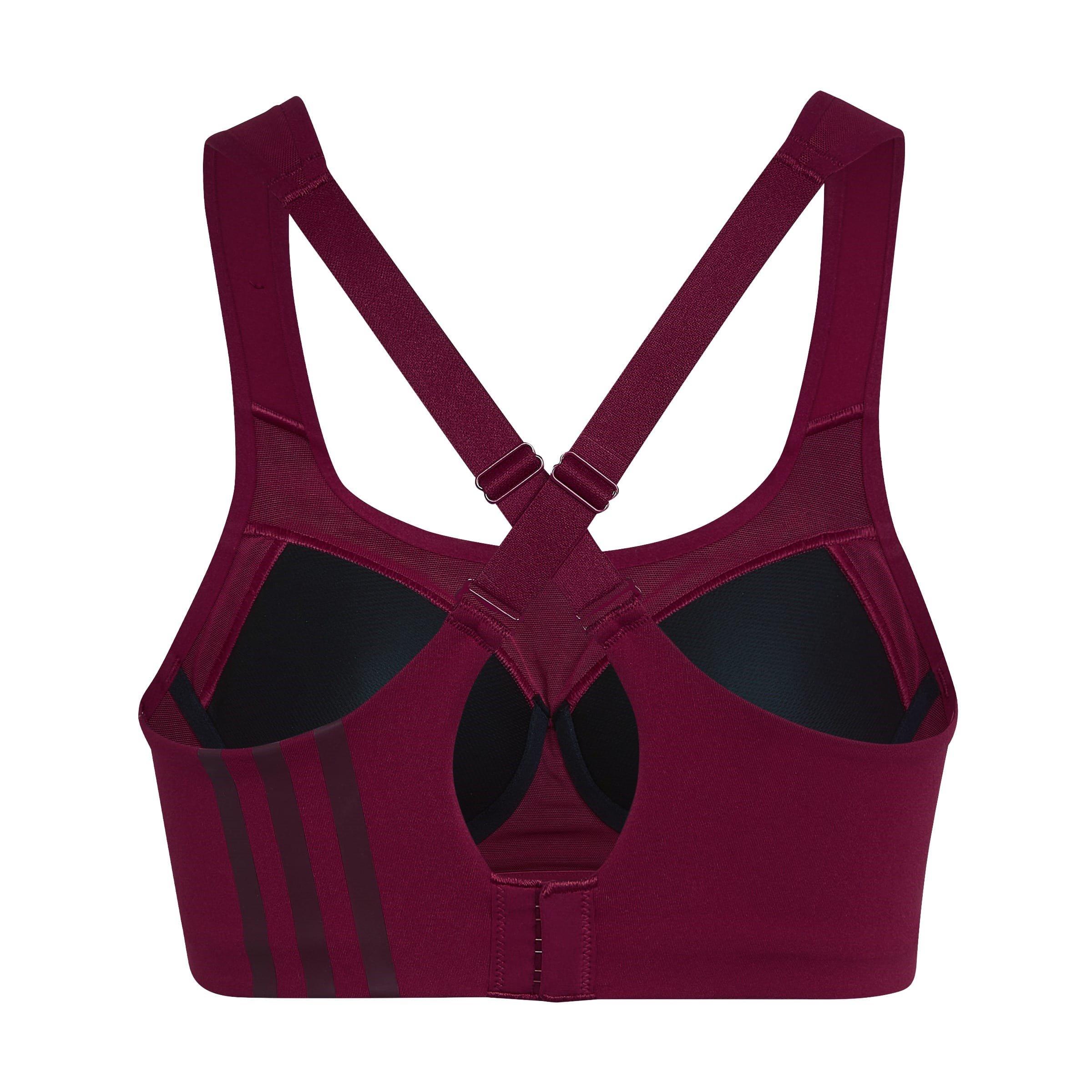 Burgundija - adidas - High Impact Sports Bra - 2