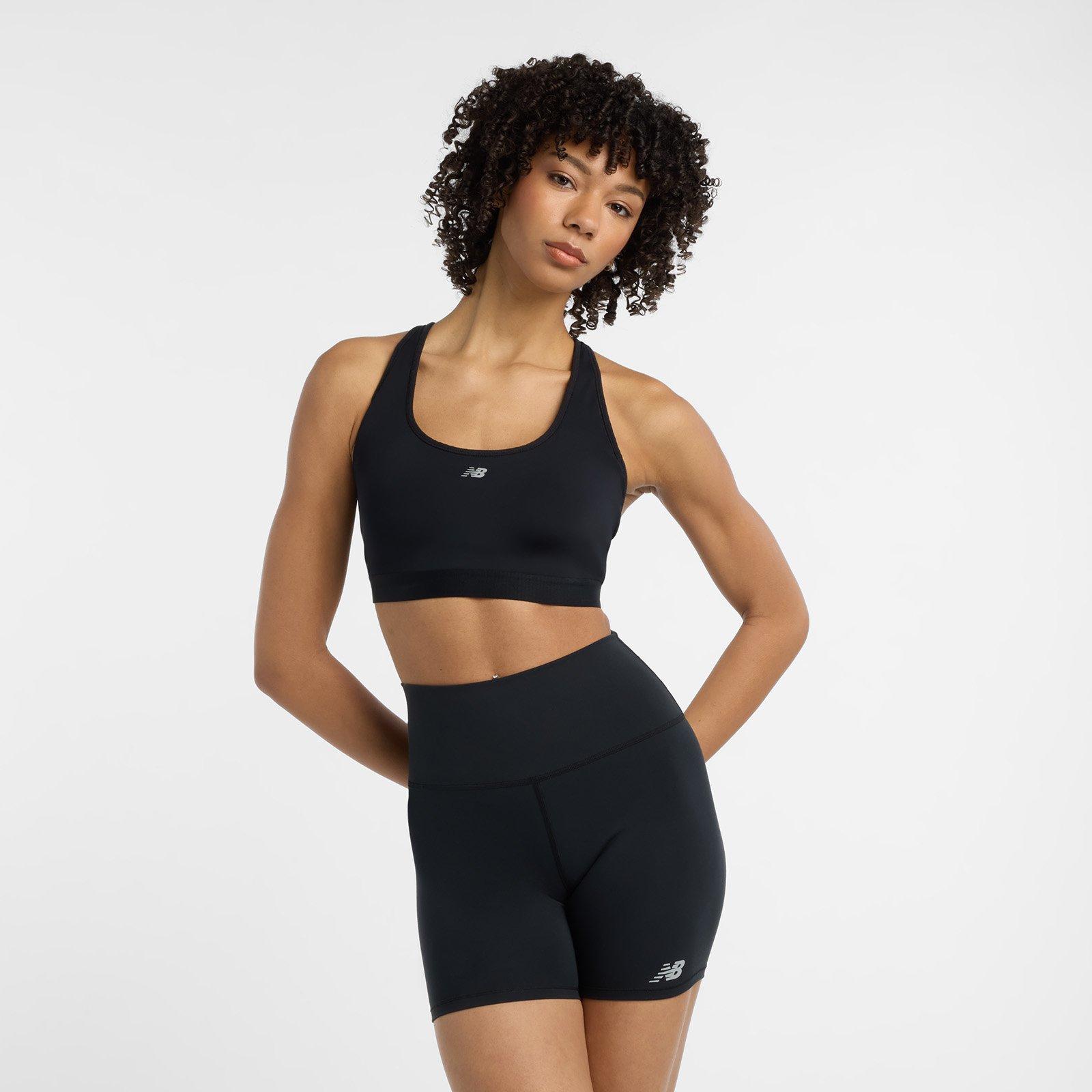 Black - New Balance - Women's NB Ess Run Non Wired High Impact Sports Bra - 3