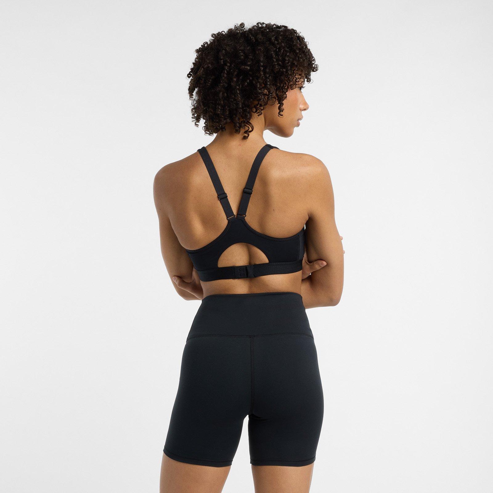 Black - New Balance - Women's NB Ess Run Non Wired High Impact Sports Bra - 5